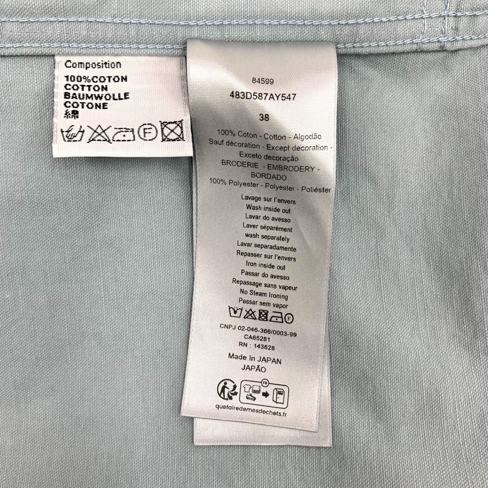 Dior Dior Couture 1947 Embroidered Shirt Size 38 Size US XXS / EU 40 - 9 Thumbnail