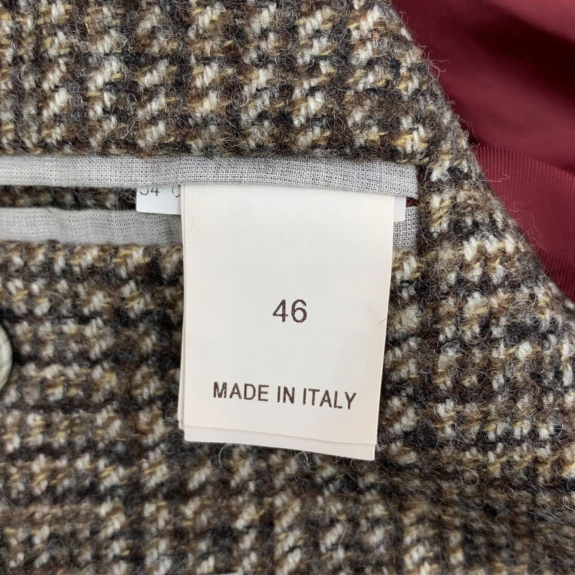 Brunello Cucinelli Brunello Cucinelli Alpaca Blend Houndstooth Blazer 46 Size 36R - 6 Thumbnail