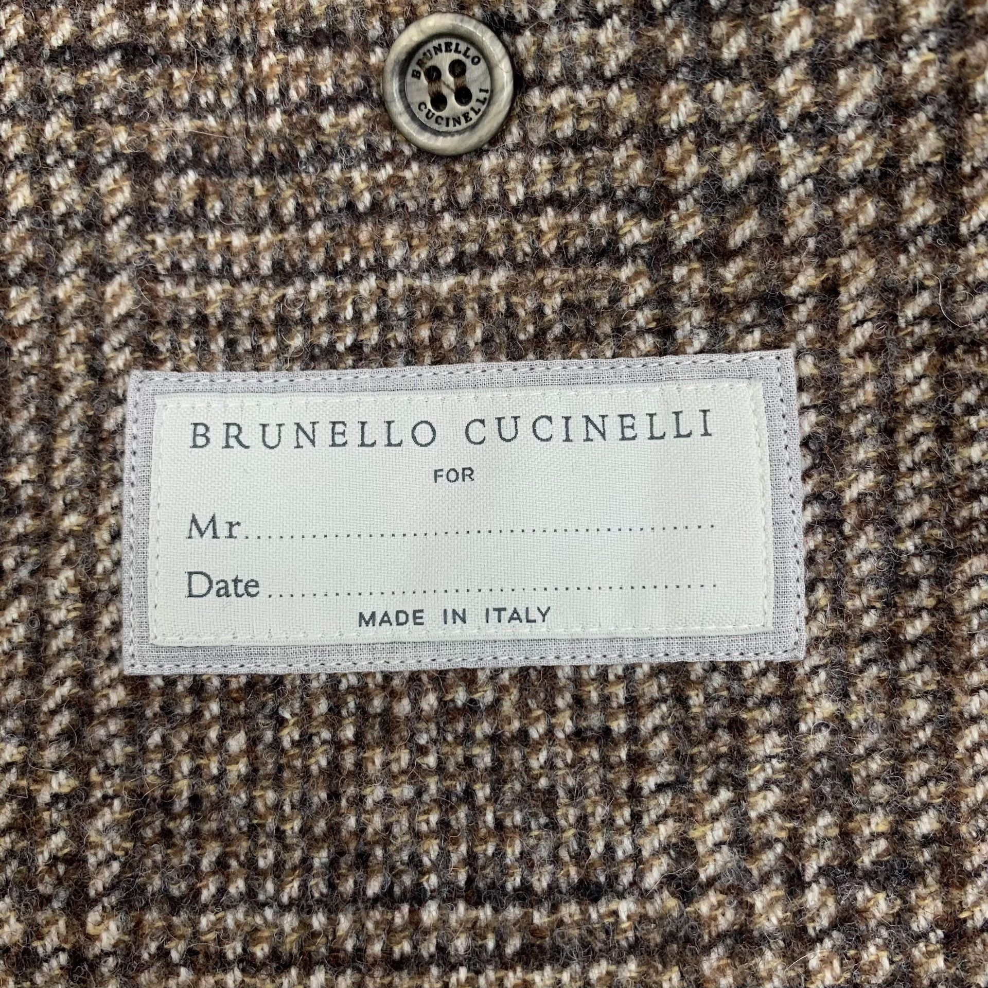 Brunello Cucinelli Brunello Cucinelli Alpaca Blend Houndstooth Blazer 46 Size 36R - 5 Thumbnail