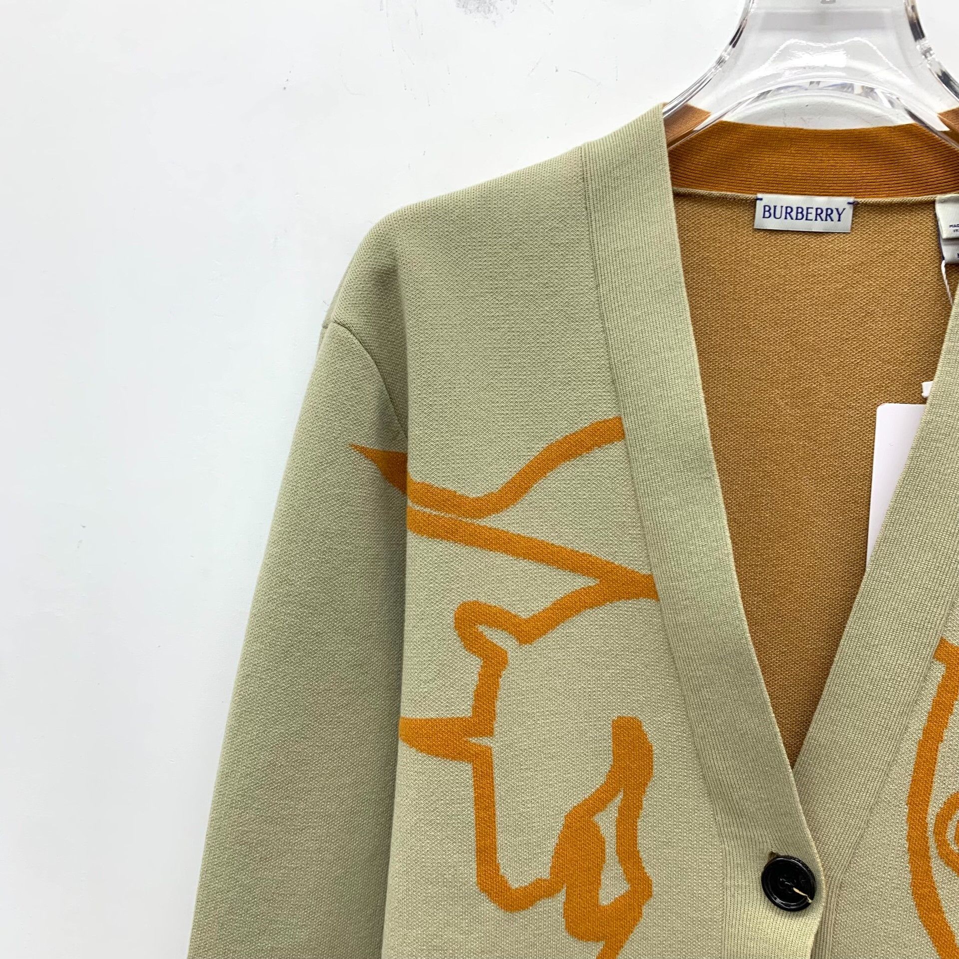 Burberry Burberry EKD Intarsia Knit Cardigan Size M Size M / US 6-8 / IT 42-44 - 3 Thumbnail