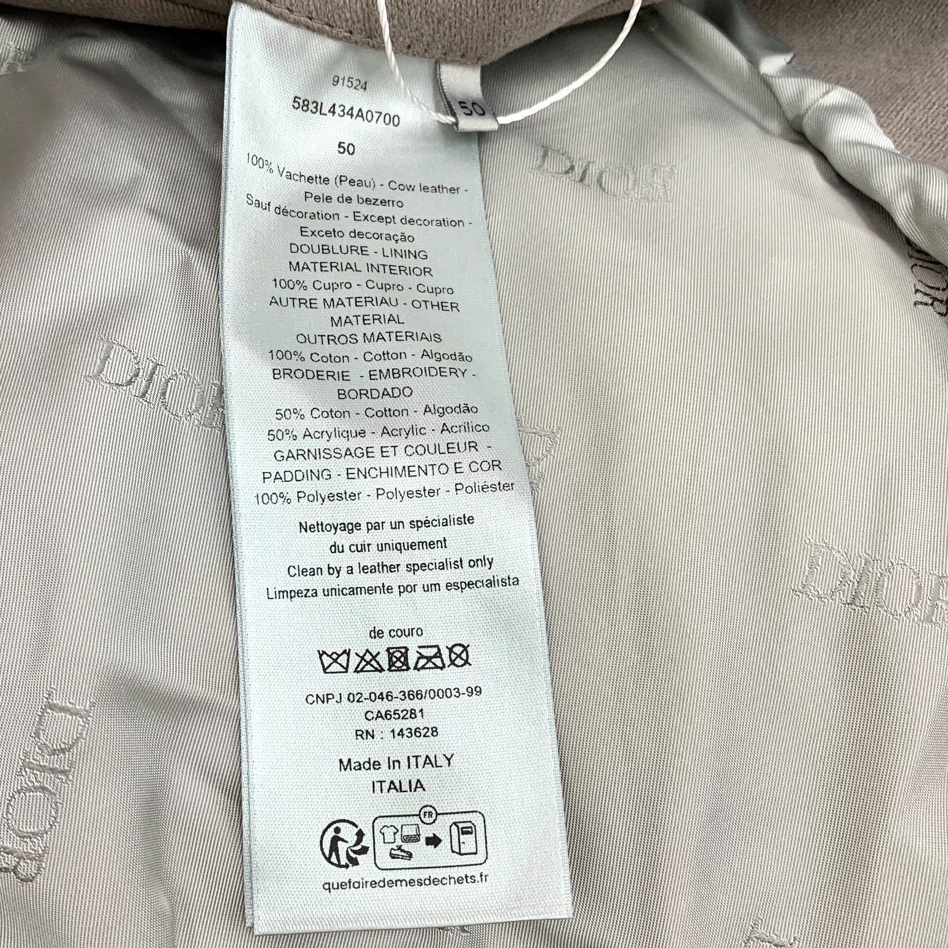Dior Dior Embroidered Back Varsity Jacket Size 50 Size US M / EU 48-50 / 2 - 7 Thumbnail