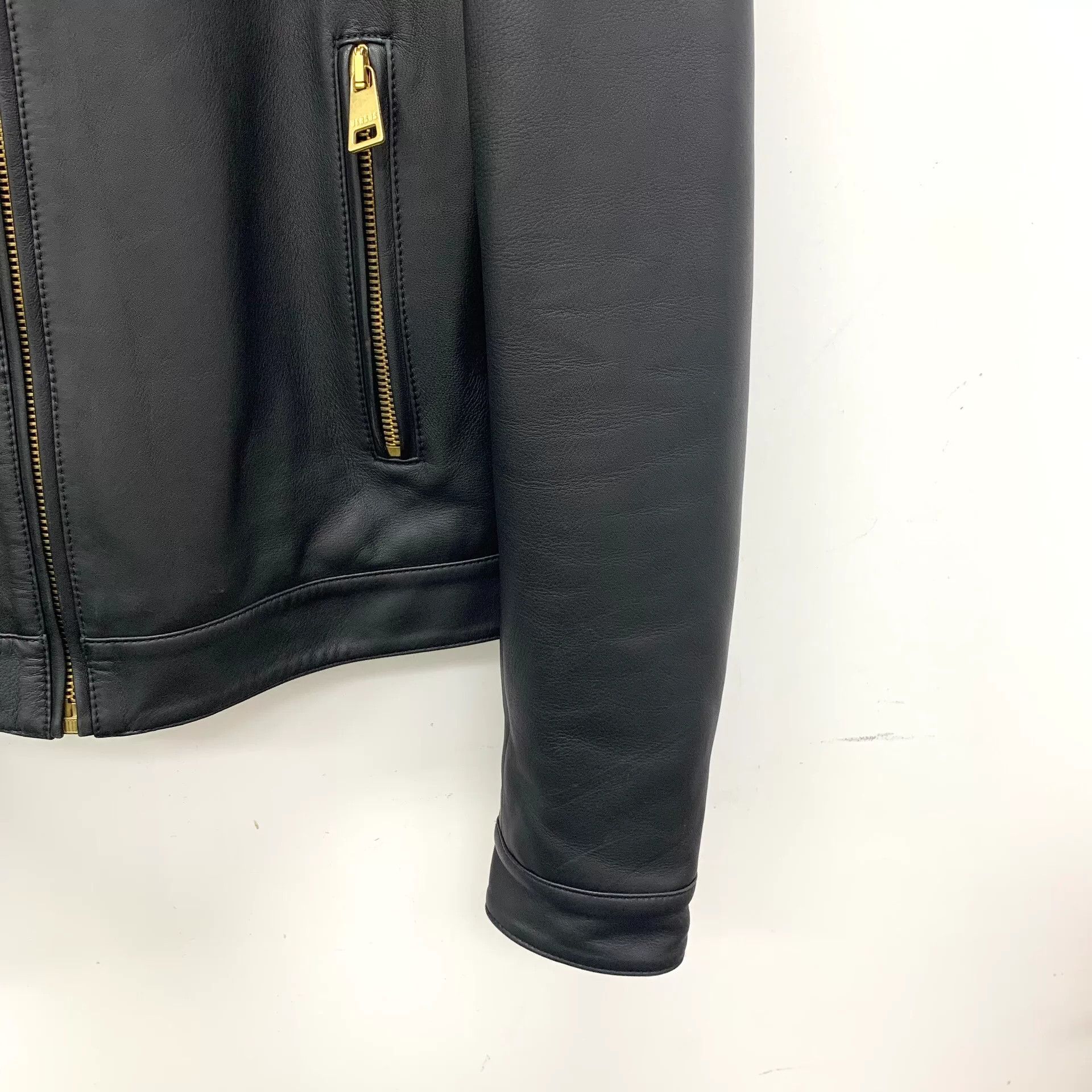 Versace Versace Leather Zip-Up Moto Jacket EU 46 Size US S / EU 44-46 / 1 - 4 Thumbnail