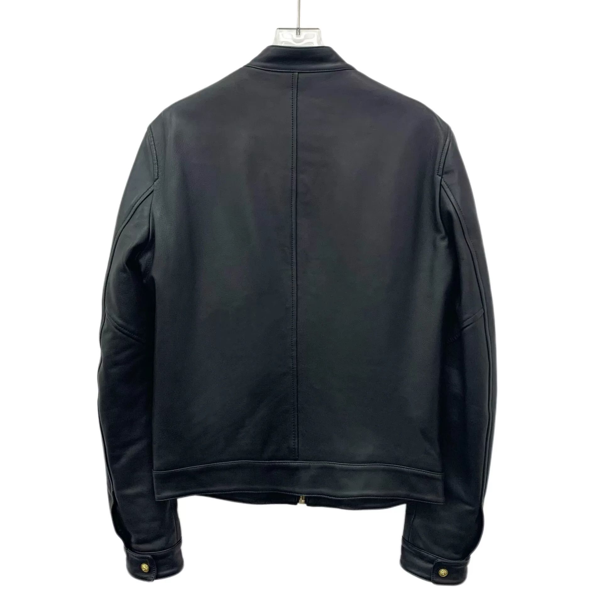 Versace Versace Leather Zip-Up Moto Jacket EU 46 Size US S / EU 44-46 / 1 - 2 Thumbnail