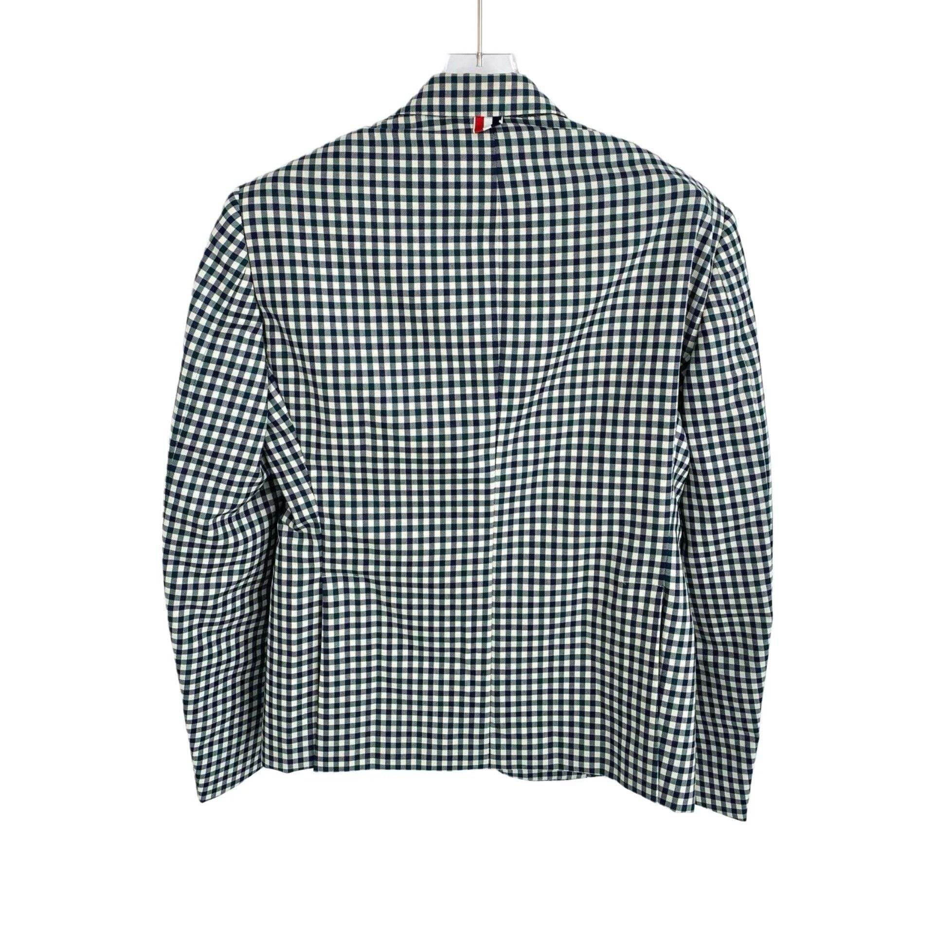 Thom Browne Thom Browne Wool Gingham Blazer Size 0 Size 34R - 2 Thumbnail