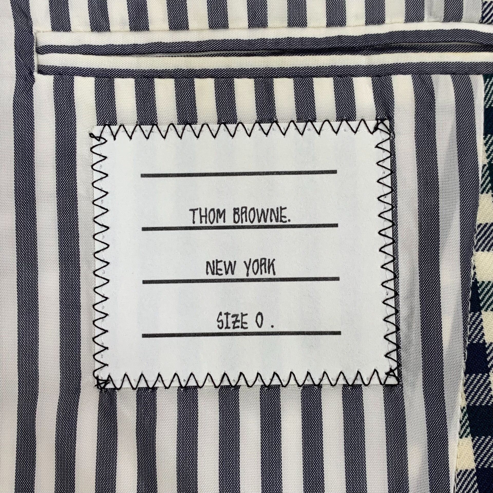 Thom Browne Thom Browne Wool Gingham Blazer Size 0 Size 34R - 6 Thumbnail