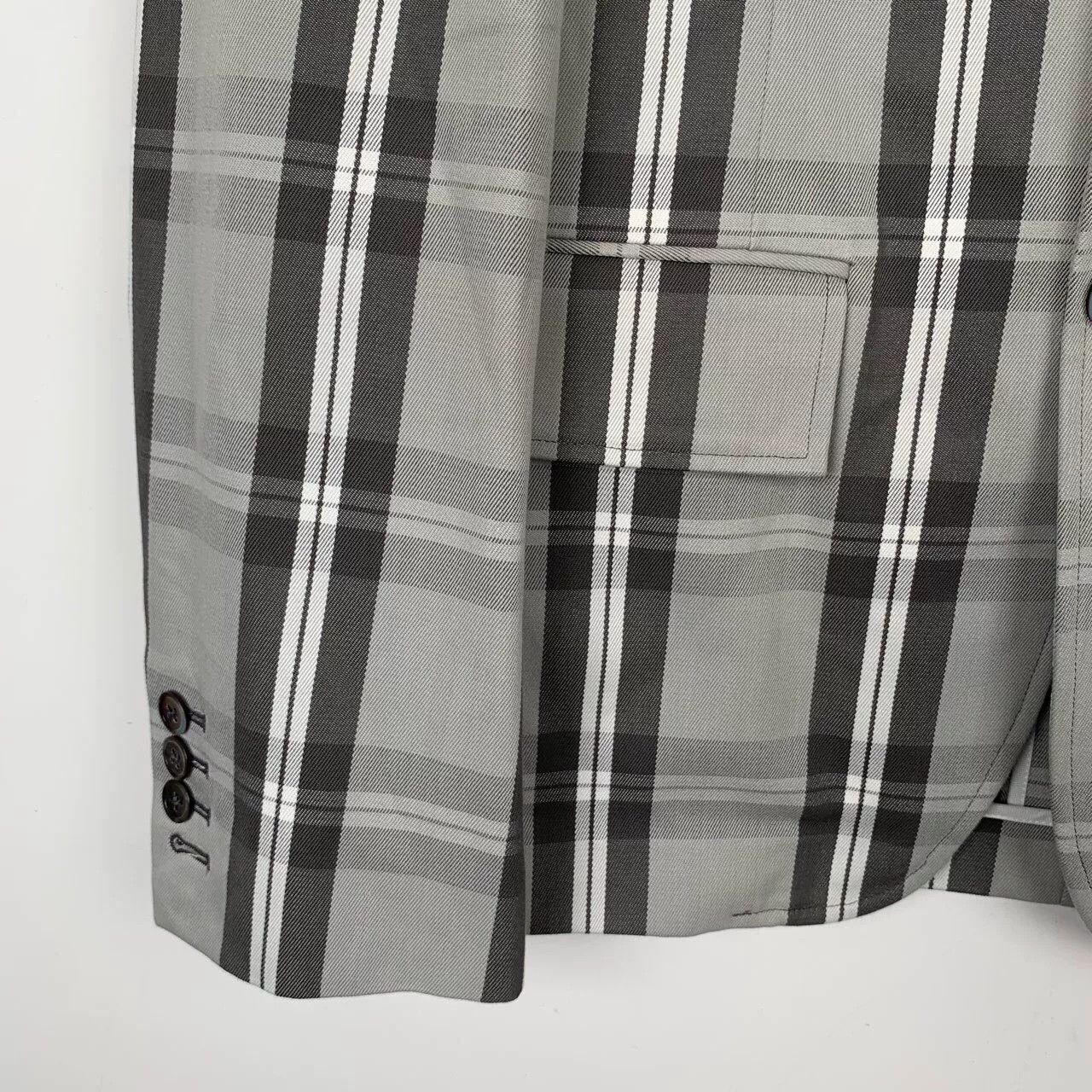 Thom Browne Thom Browne Plaid Cotton Blazer Size 0 Size 36S - 4 Thumbnail