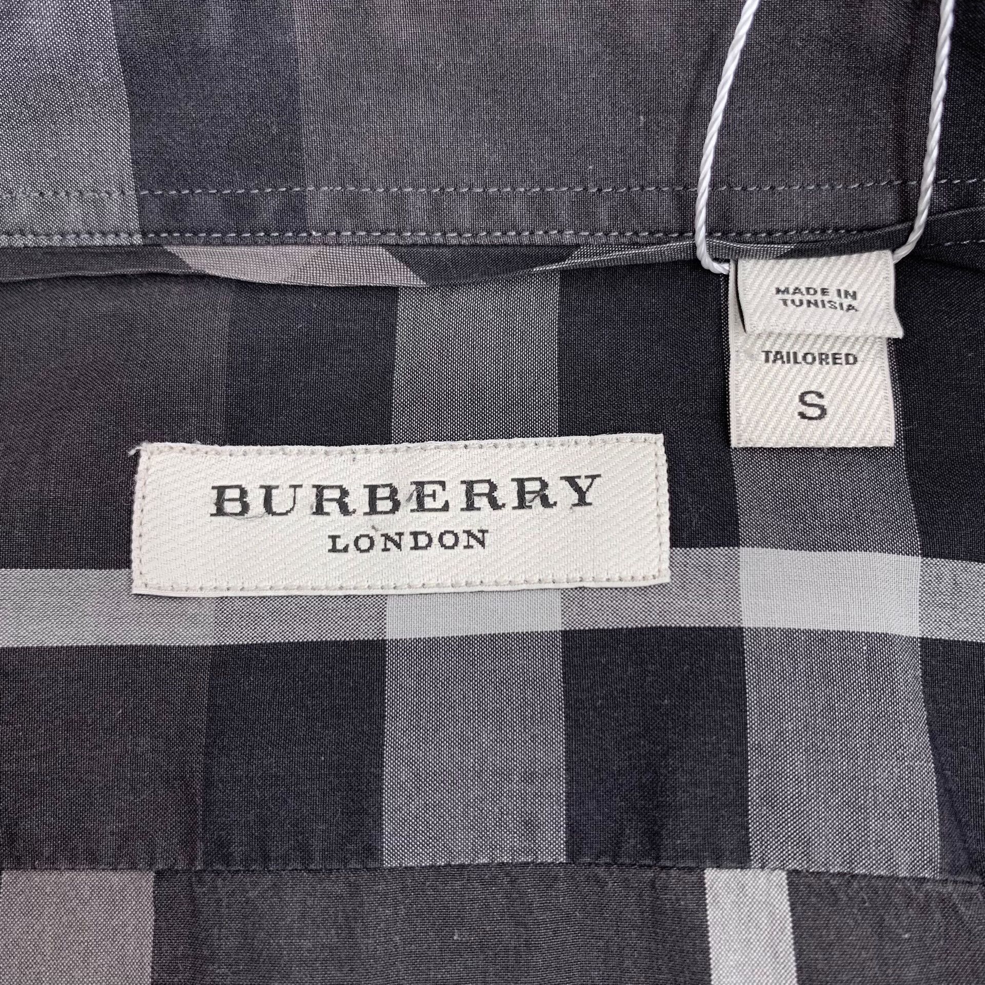 Burberry Burberry Gray Check Cotton Shirt S Size US S / EU 44-46 / 1 - 5 Thumbnail
