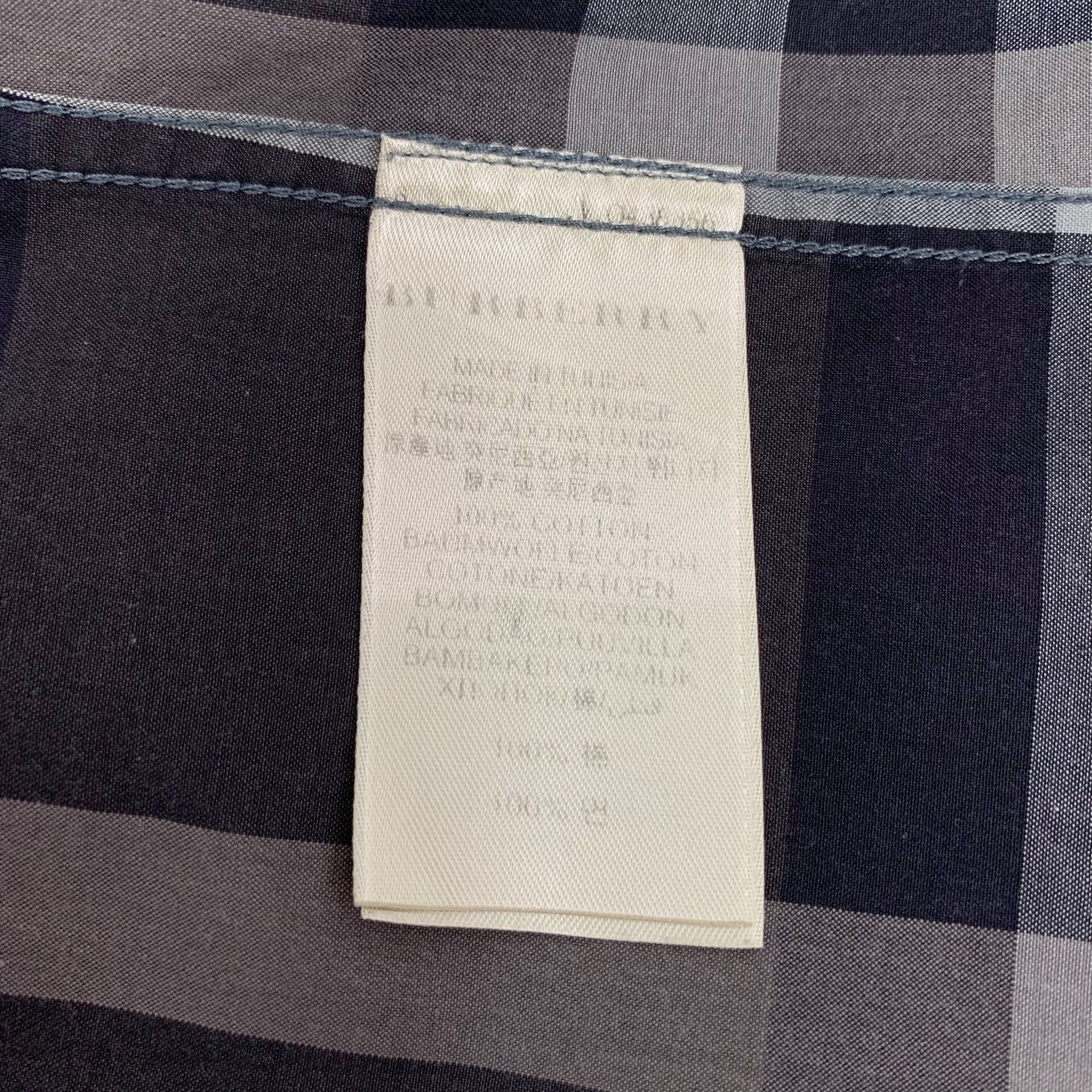 Burberry Burberry Gray Check Cotton Shirt S Size US S / EU 44-46 / 1 - 6 Thumbnail