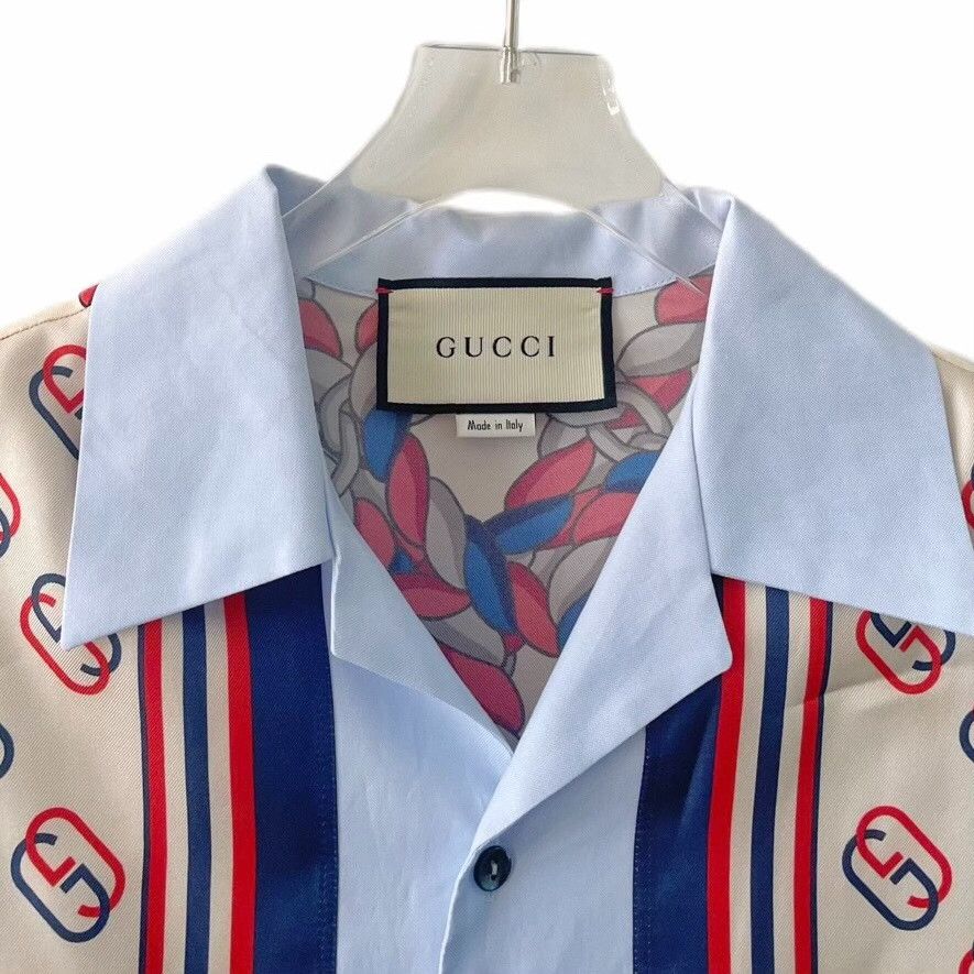 Gucci Gucci Logo Panel Short Sleeve Shirt 44 Size US S / EU 44-46 / 1 - 4 Thumbnail