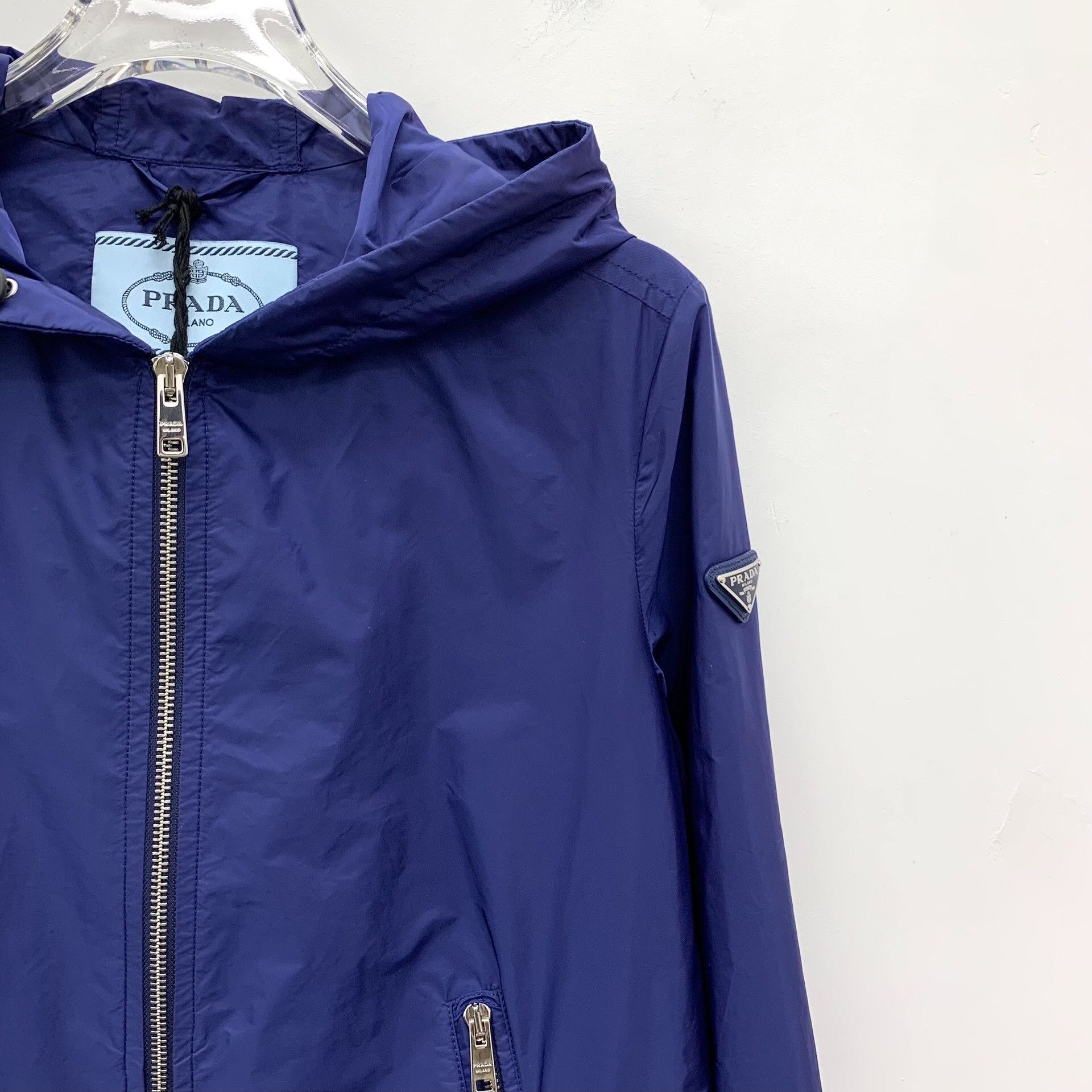 Prada Prada Triangle Logo Hooded Zip Jacket IT 38 Size XS / US 0-2 / IT 36-38 - 3 Thumbnail