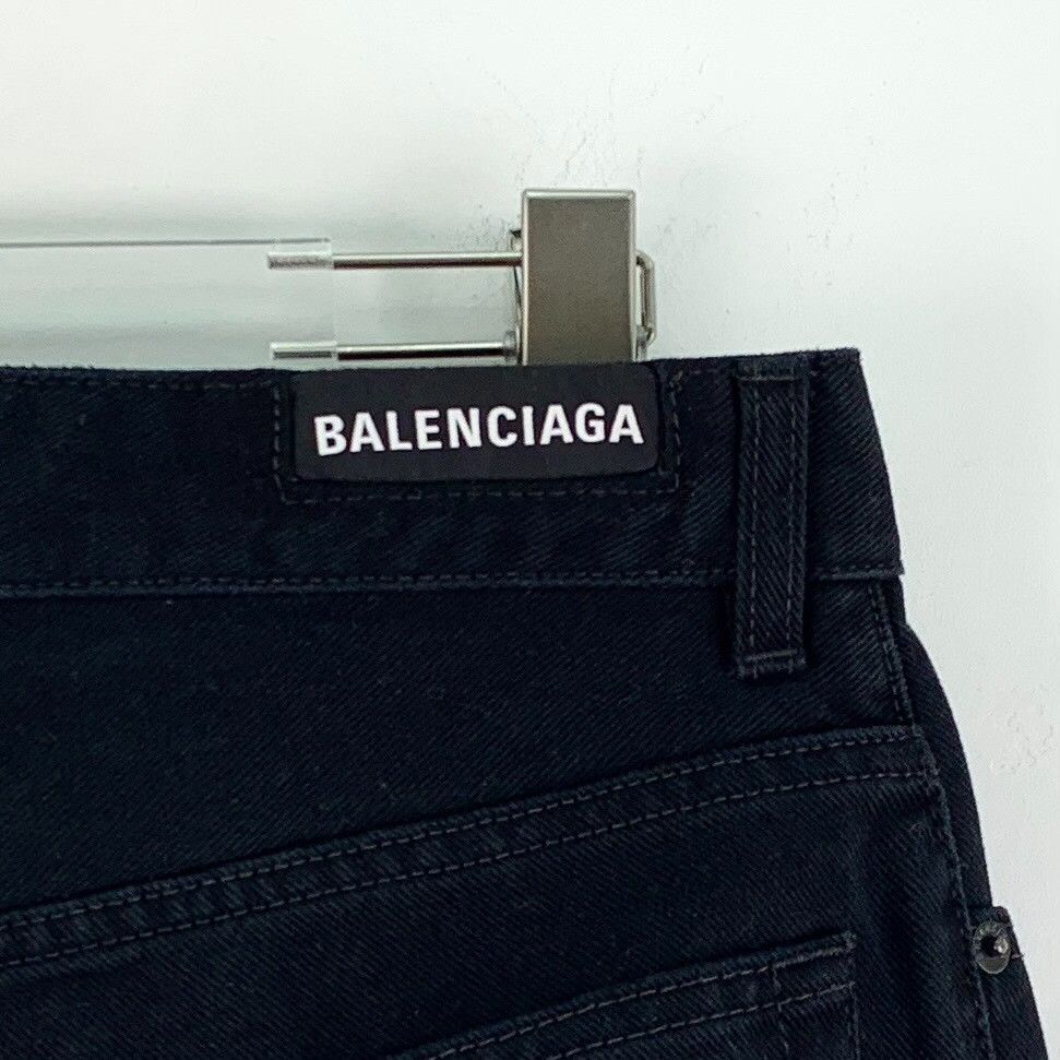 Balenciaga Balenciaga Black Cotton Denim Jeans Size L Size US 33 - 5 Thumbnail