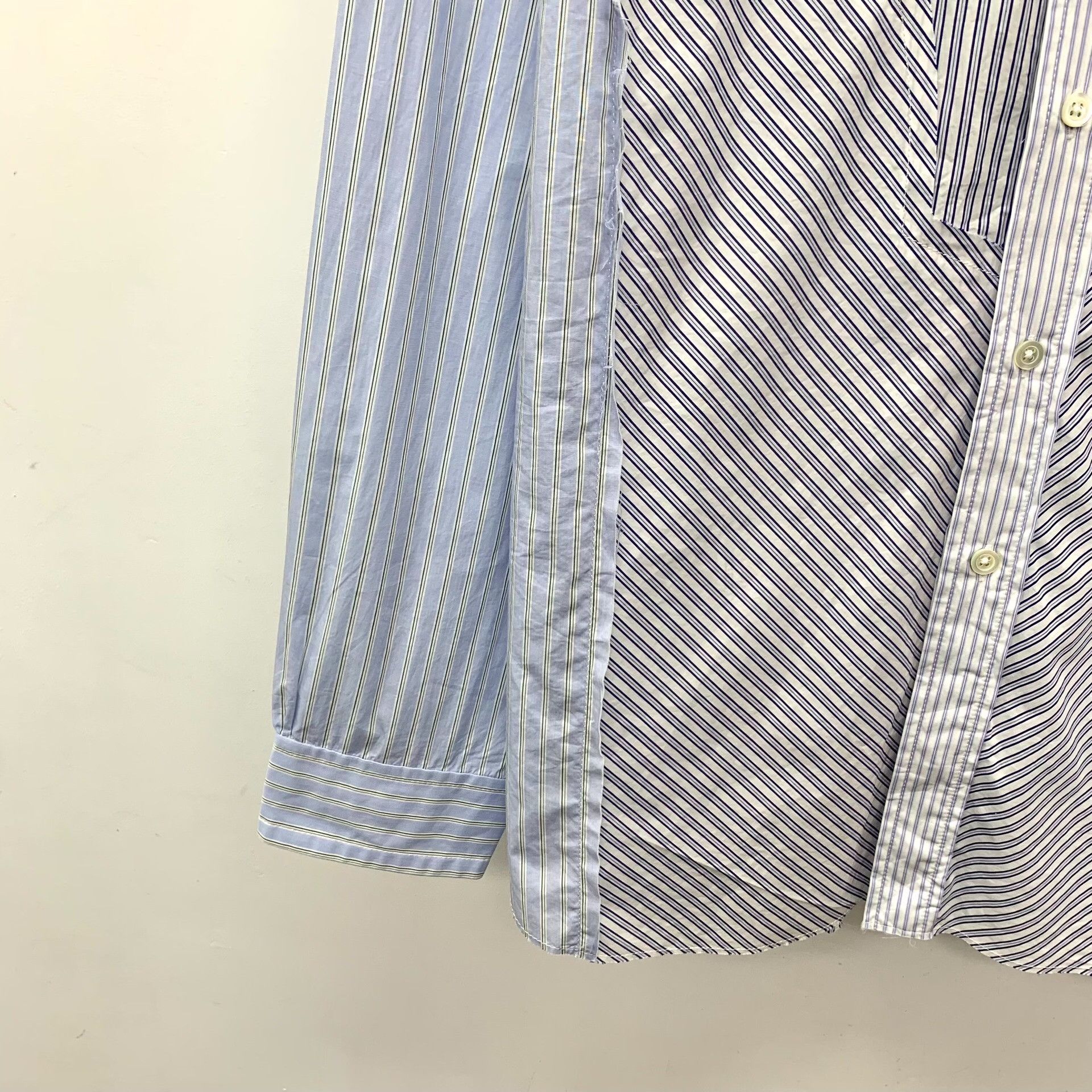 Maison Margiela Maison Margiela Striped Western Panel Shirt 39 Size US M / EU 48-50 / 2 - 4 Thumbnail