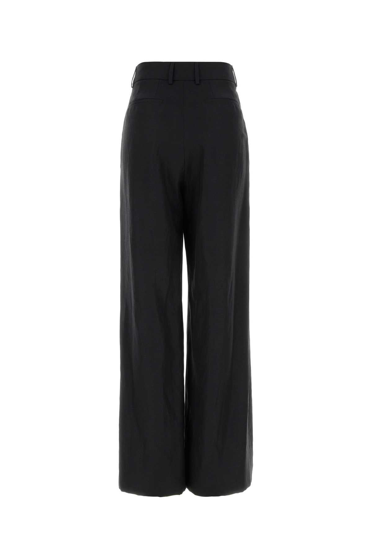PT Torino Black Twill Wide-Leg Frankie Pant Size 27" / US 4 / IT 40 - 2 Thumbnail