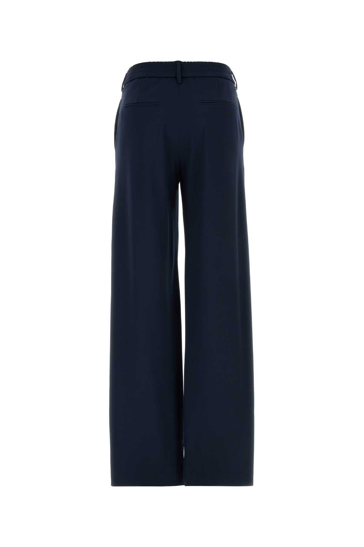PT Torino Navy Blue Stretch Jersey Lorenza Palazzo Pant Size 27" / US 4 / IT 40 - 2 Thumbnail