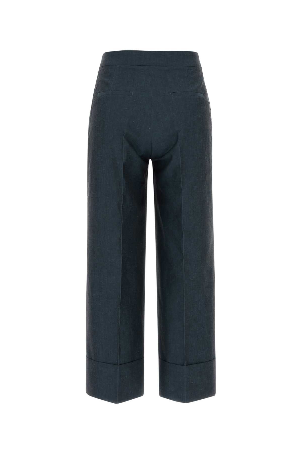 PT Torino Denim Blue Cotton Blend Colette Palazzo Pant Size 27" / US 4 / IT 40 - 2 Thumbnail