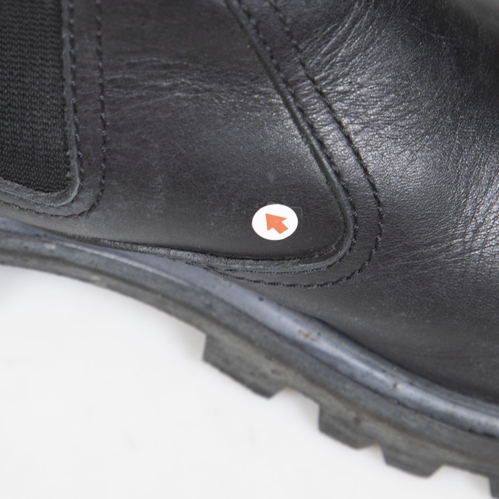 Celine Black Leather Chelsea Logo Tab Boots Size US 12 / IT 42 - 13 Thumbnail