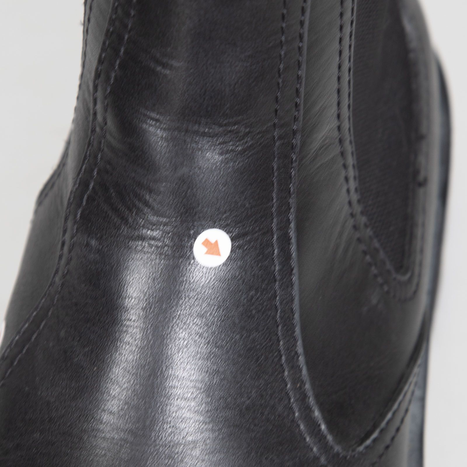 Celine Black Leather Chelsea Logo Tab Boots Size US 12 / IT 42 - 8 Thumbnail