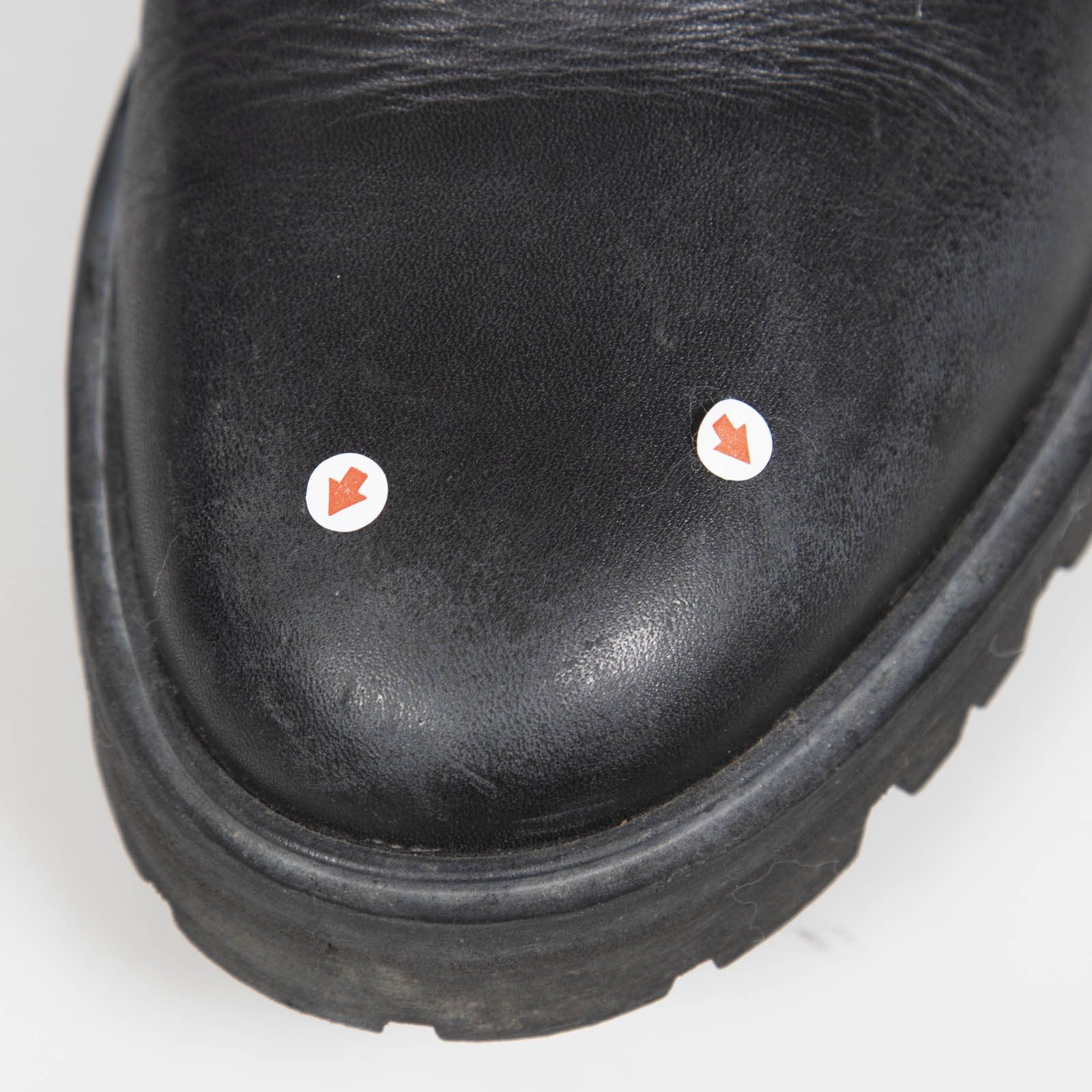 Celine Black Leather Chelsea Logo Tab Boots Size US 12 / IT 42 - 6 Thumbnail