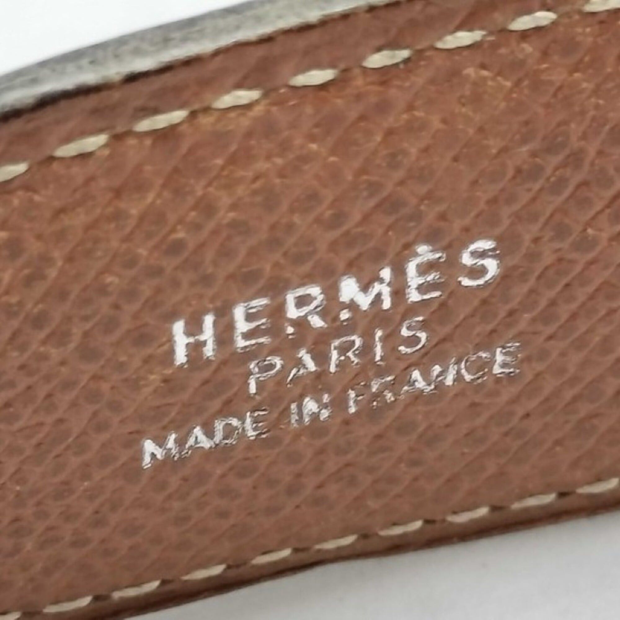 Hermes HERMES belt, black and brown leather, for men women. Size ONE SIZE - 3 Thumbnail
