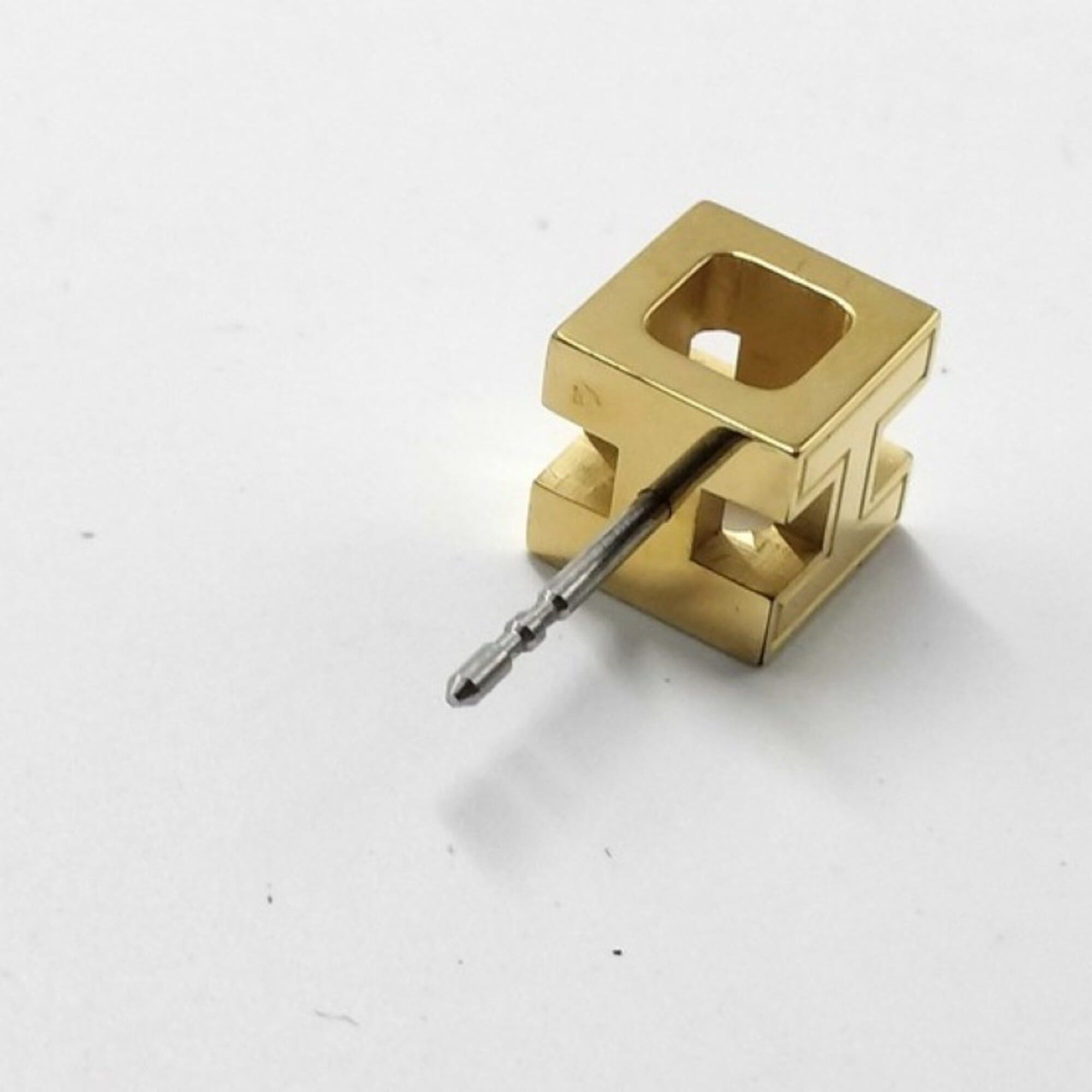Hermes Hermes Earrings Cage d'H H Cube White Gold Metal Women's Size ONE SIZE - 7 Thumbnail