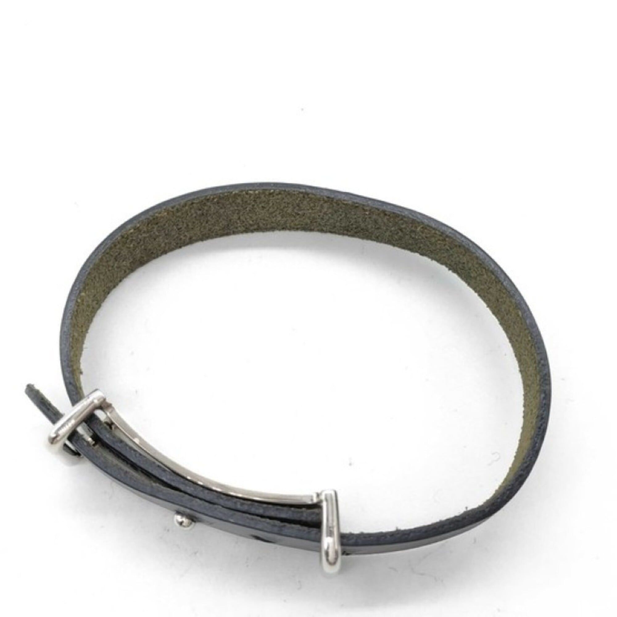 Hermes Hermes Bracelet Api 2 Black Leather Men's Women's Size ONE SIZE - 3 Thumbnail