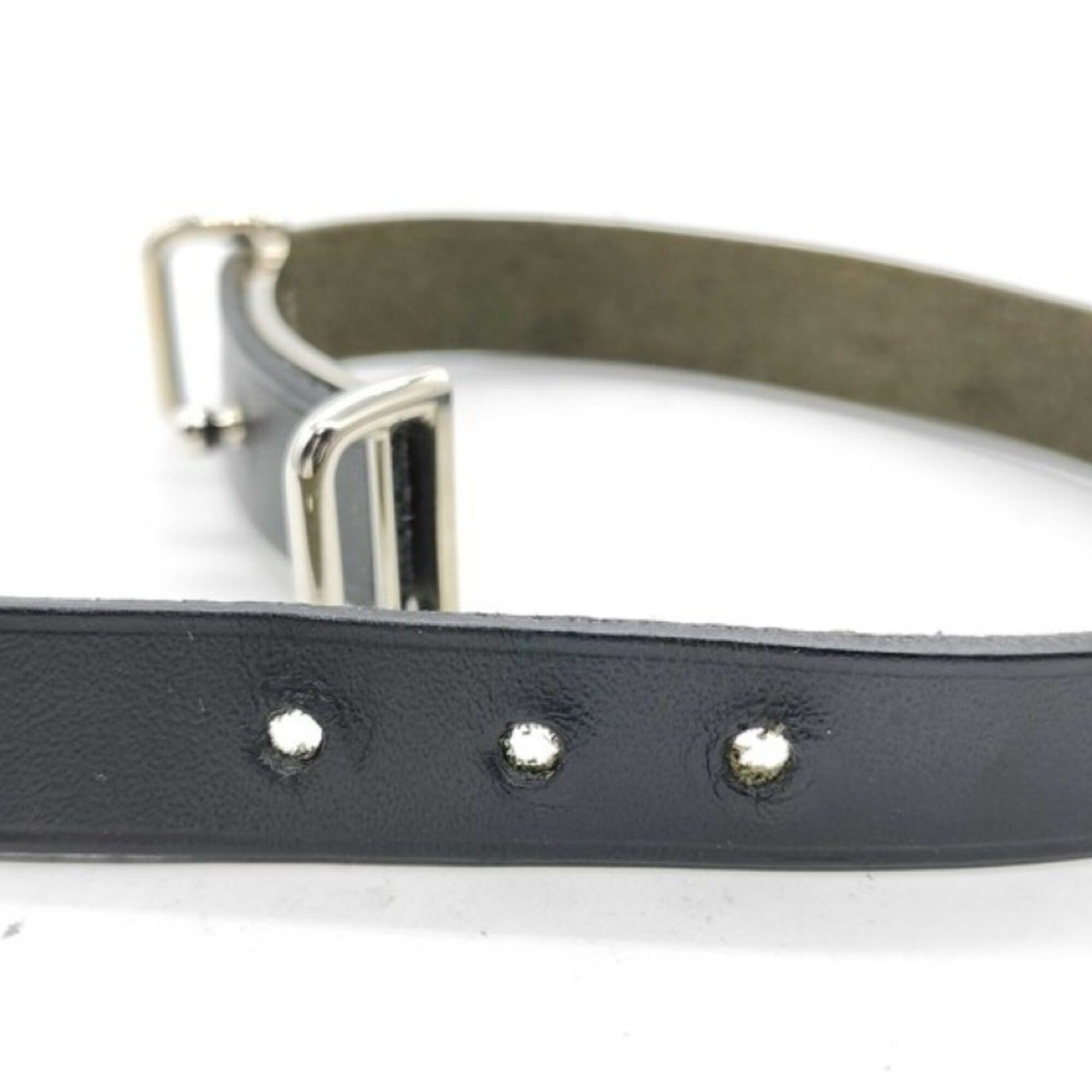 Hermes Hermes Bracelet Api 2 Black Leather Men's Women's Size ONE SIZE - 6 Thumbnail