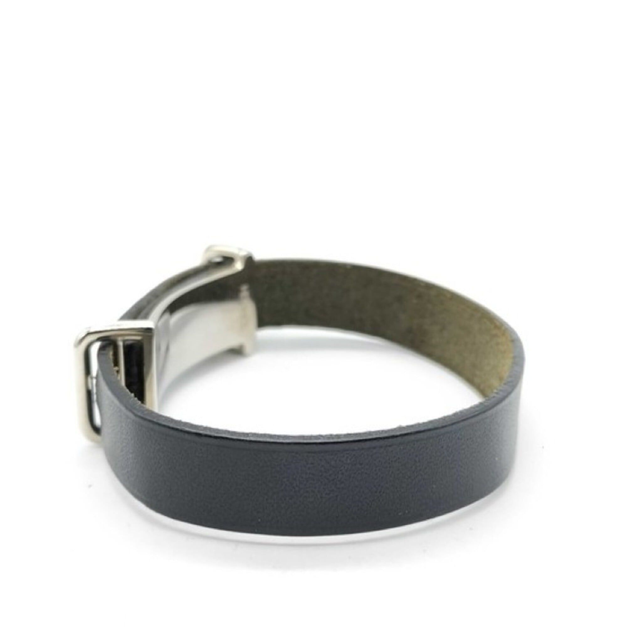 Hermes Hermes Bracelet Api 2 Black Leather Men's Women's Size ONE SIZE - 2 Thumbnail