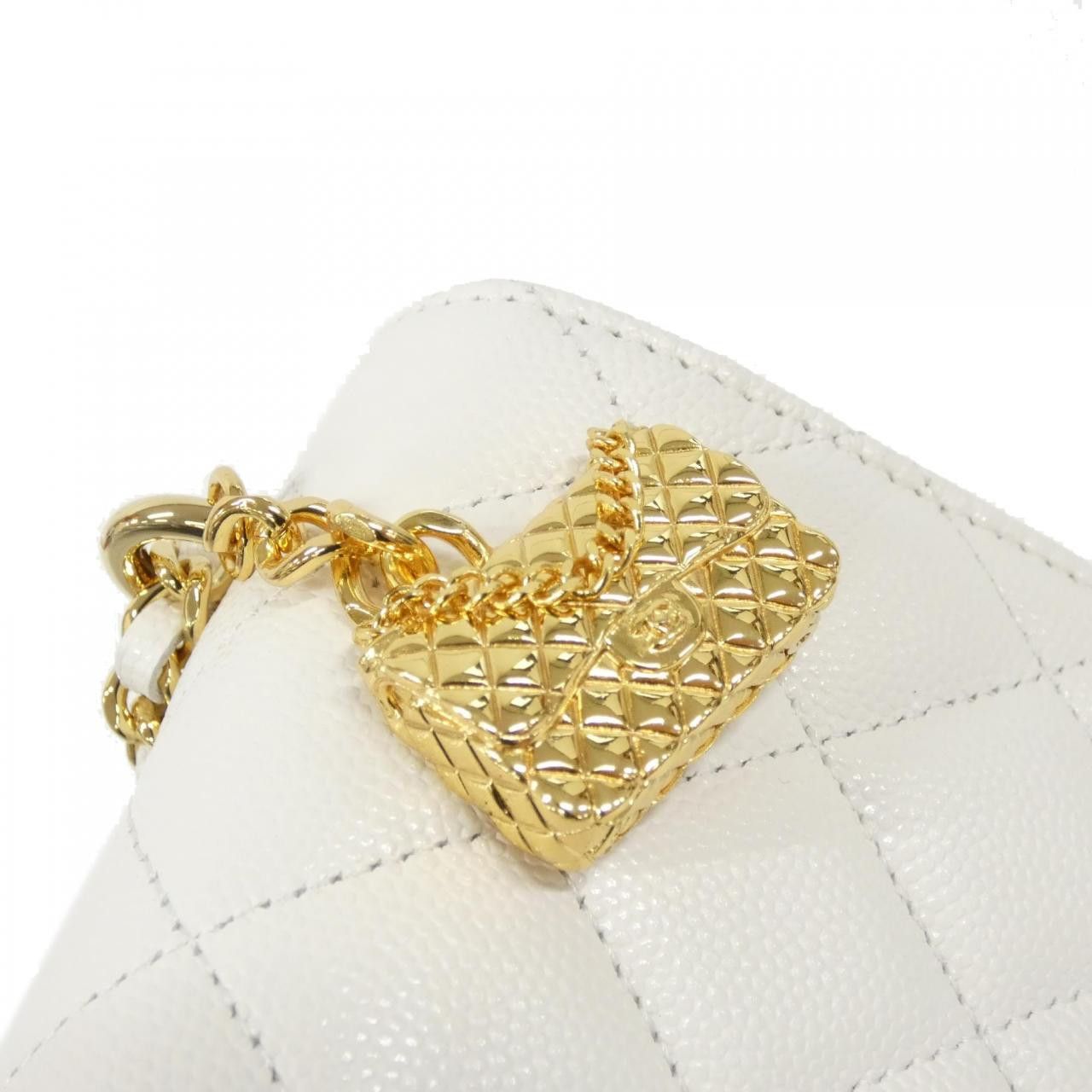 Chanel Chanel Chanel Caviar Skin Chain Clutch Leather Clutch Bag AP3318 DUTY FREE for USA Size ONE SIZE - 6 Thumbnail