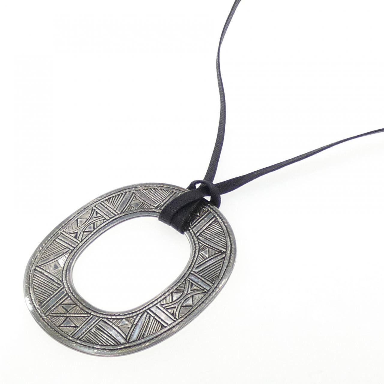 Hermes Hermes Hermes Touareg 925 Silver Necklace Precious Metal Necklace DUTY FREE for USA Size ONE SIZE - 2 Thumbnail