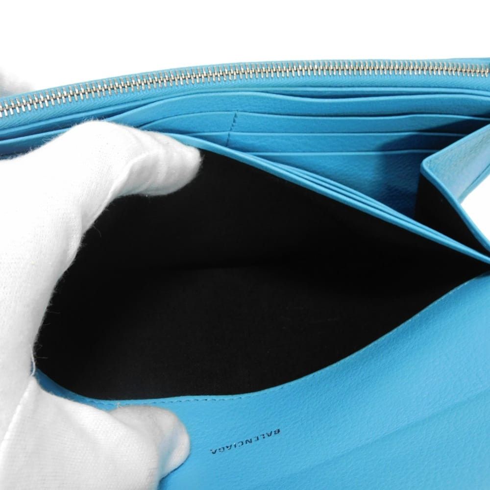 Balenciaga Balenciaga Balenciaga Paper Thin Money Calfskin Long Wallet Leather Long Wallet 499207DLQ0N4804 DUTY FREE for USA Size ONE SIZE - 11 Thumbnail