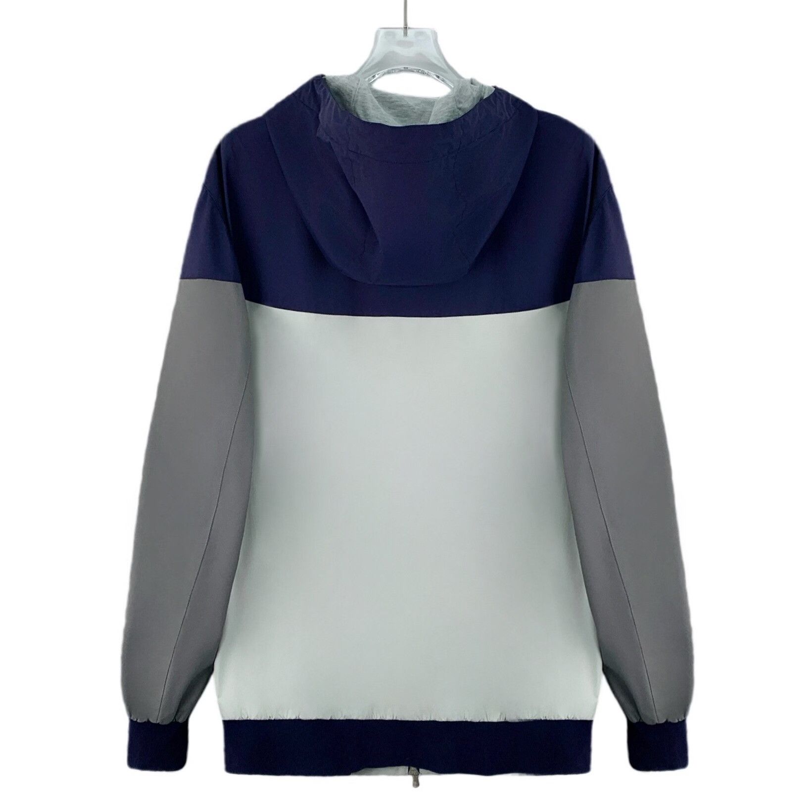 Brunello Cucinelli Brunello Cucinelli Colorblock Nylon Hooded Jacket 48 Size US M / EU 48-50 / 2 - 2 Thumbnail