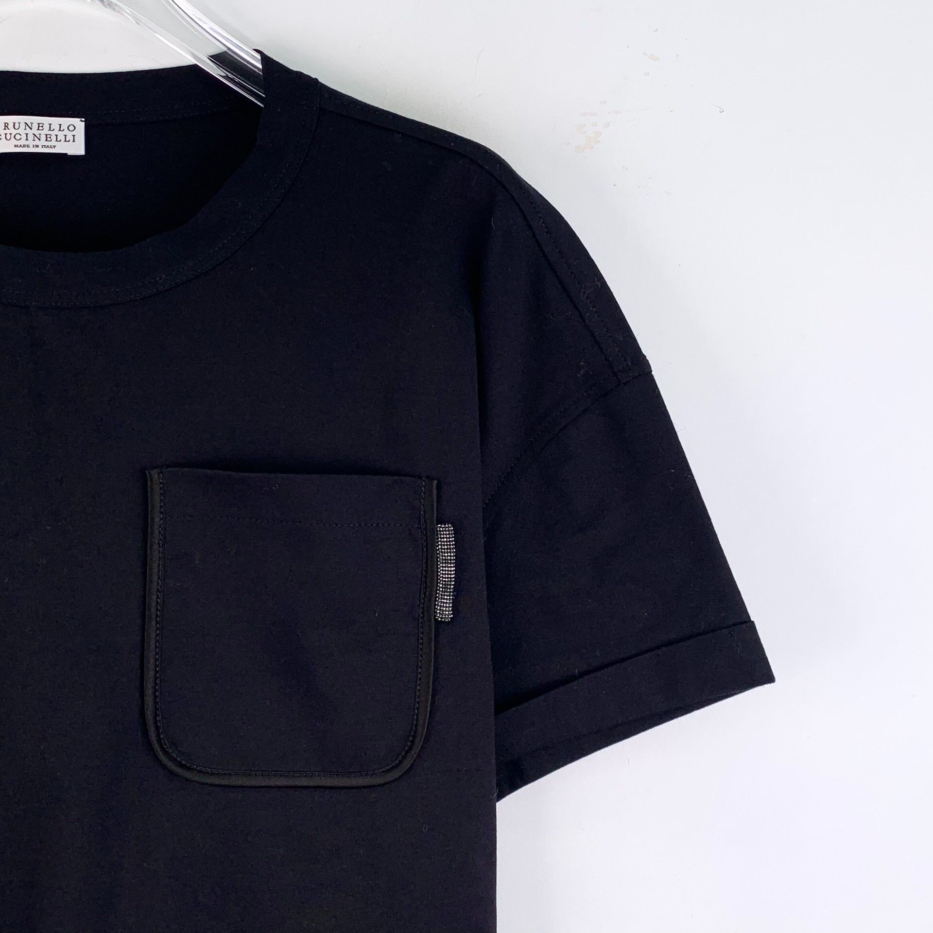 Brunello Cucinelli Brunello Cucinelli Monili Pocket T-Shirt L Size L / US 10 / IT 46 - 3 Thumbnail