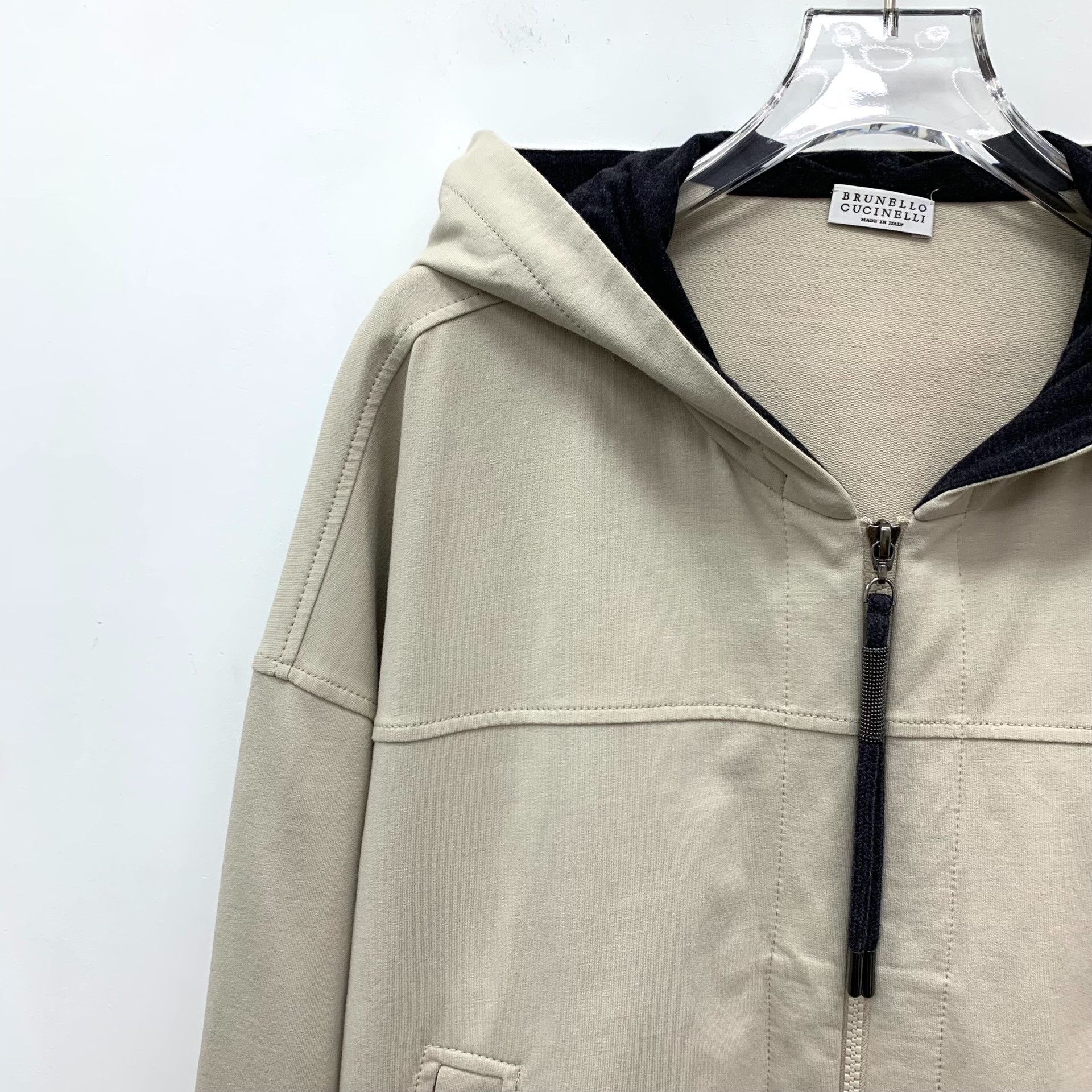 Brunello Cucinelli Brunello Cucinelli Cotton Zip-Up Hoodie XXL Size US XXL / EU 58 / 5 - 3 Thumbnail