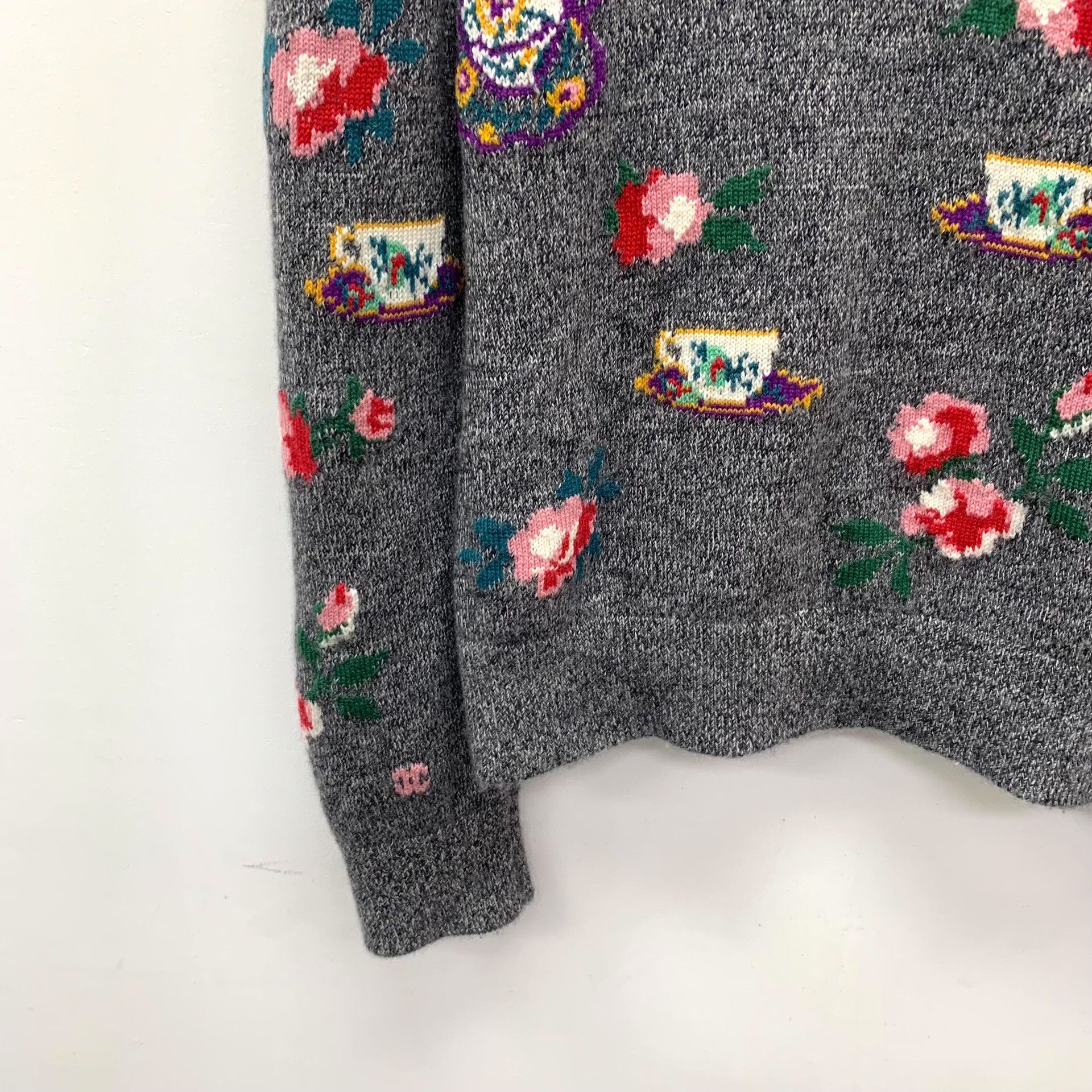 Chanel Chanel Floral Intarsia Cashmere Sweater 40 Size M / US 6-8 / IT 42-44 - 4 Thumbnail