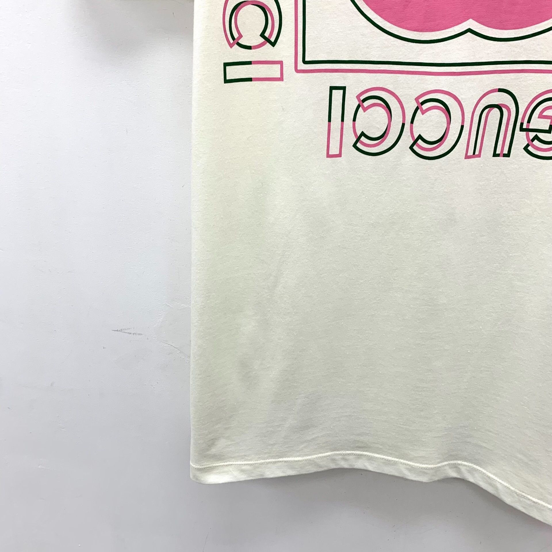 Gucci Gucci Logo Print Cotton T-Shirt Size M Size US M / EU 48-50 / 2 - 4 Thumbnail