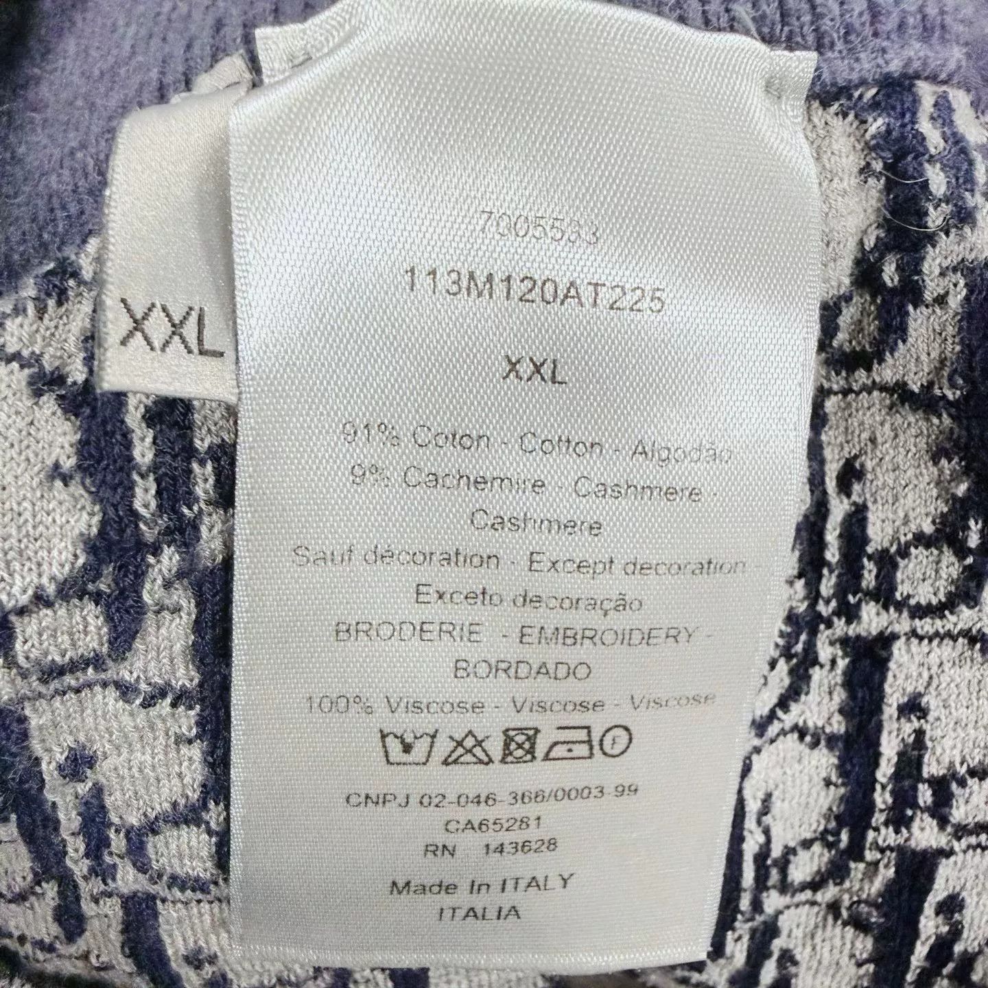 Dior Dior Oblique Lining Cashmere Sweatpants XXL Size US 38 / EU 54 - 5 Thumbnail