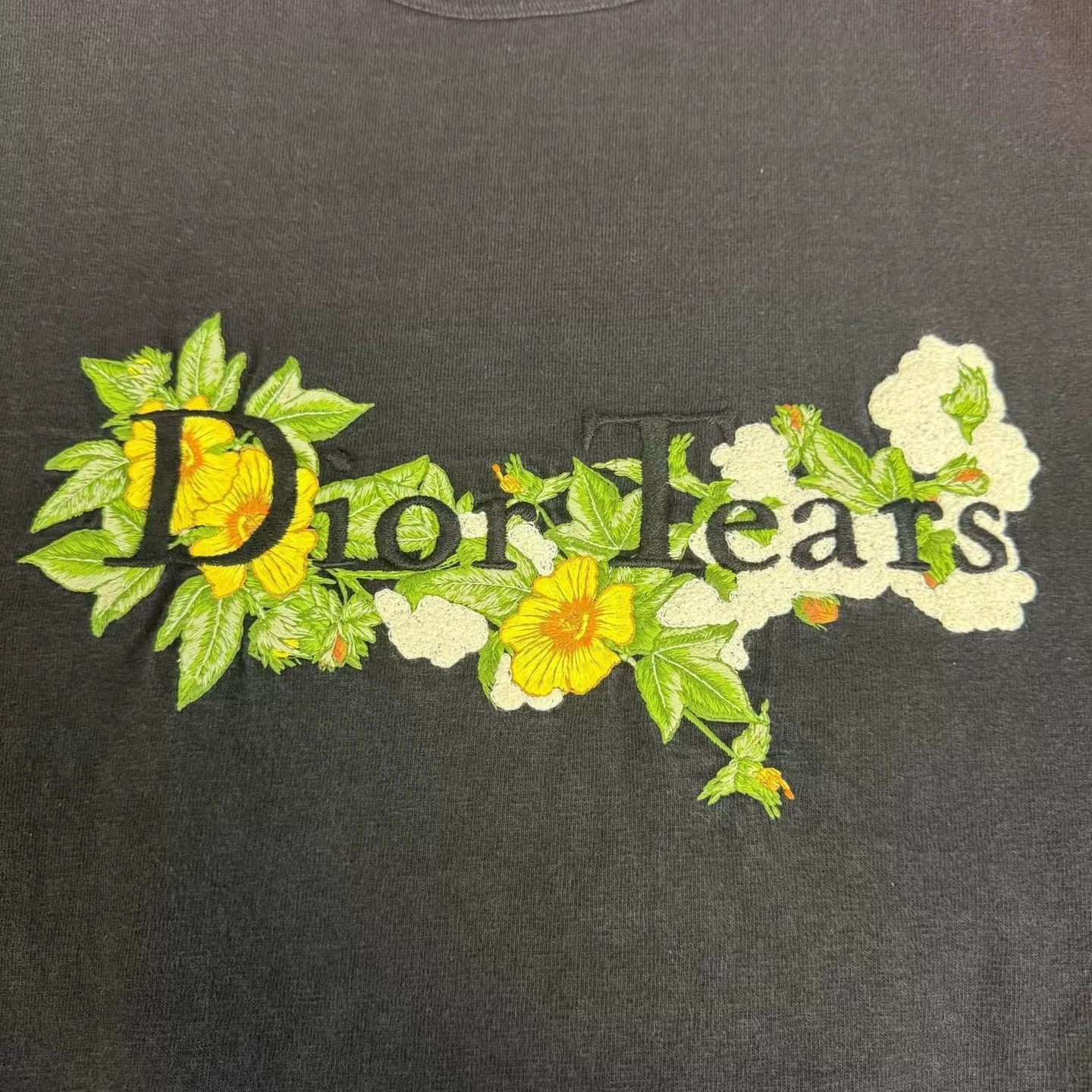 Dior Dior Tears Floral Logo Embroidery T-Shirt Size M Size US M / EU 48-50 / 2 - 4 Thumbnail