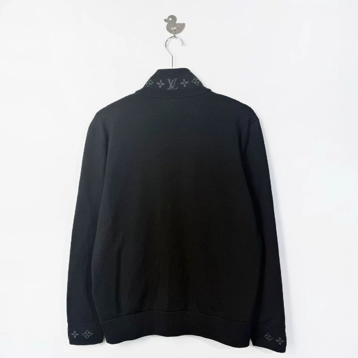 Louis Vuitton Louis Vuitton Monogram Trim Zip Knit Jacket Size M Size US M / EU 48-50 / 2 - 2 Thumbnail
