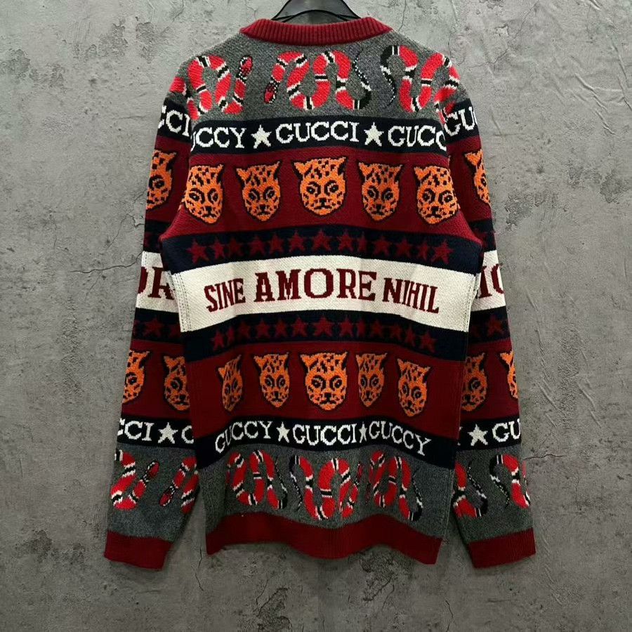 Gucci Gucci Tiger Slogan Intarsia Knit Sweater Size S Size US S / EU 44-46 / 1 - 2 Thumbnail