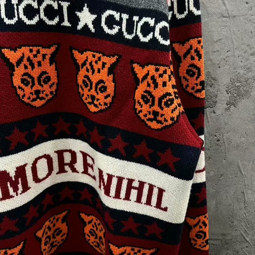 Gucci Gucci Tiger Slogan Intarsia Knit Sweater Size S Size US S / EU 44-46 / 1 - 3 Thumbnail