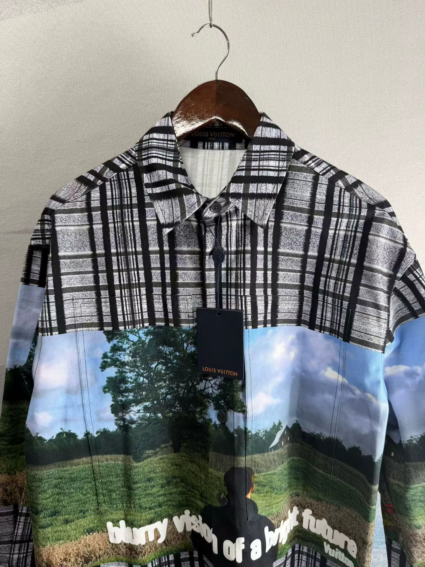 Louis Vuitton Louis Vuitton Landscape Graphic Plaid Shirt XS Size US XS / EU 42 / 0 - 2 Thumbnail