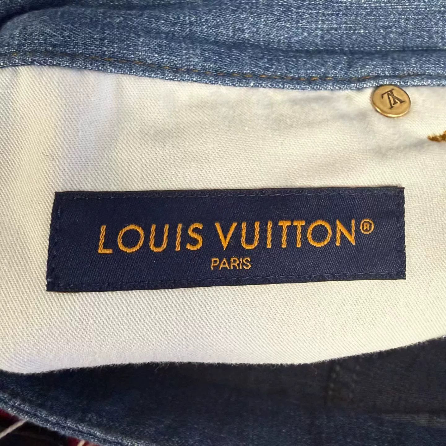 Louis Vuitton Louis Vuitton Tyler Rope Logo Denim Shorts 32 Size US 32 / EU 48 - 3 Thumbnail