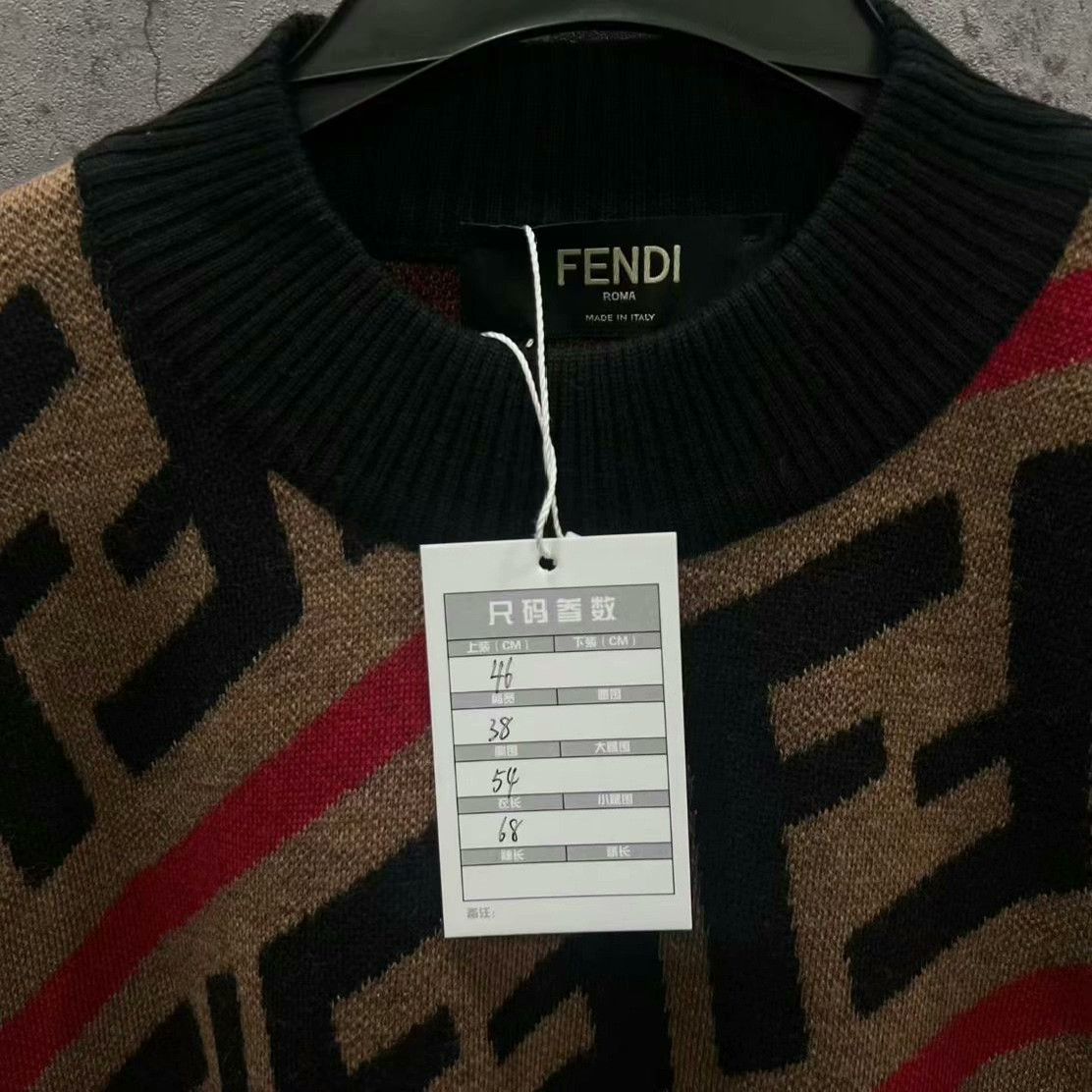 Fendi Fendi FF Monogram Knit Sweater Size 46 Size US S / EU 44-46 / 1 - 5 Thumbnail