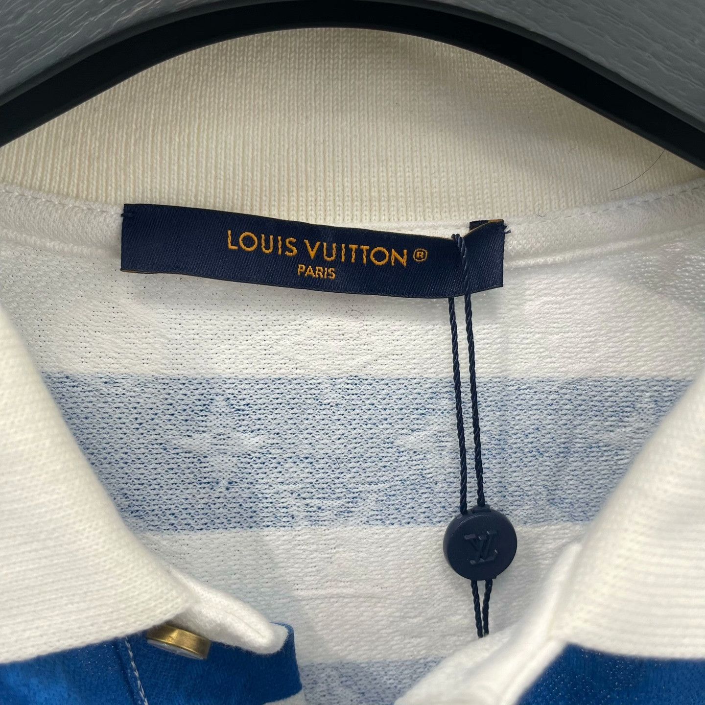 Louis Vuitton Louis Vuitton Monogram Striped Polo Shirt US M Size US M / EU 48-50 / 2 - 4 Thumbnail