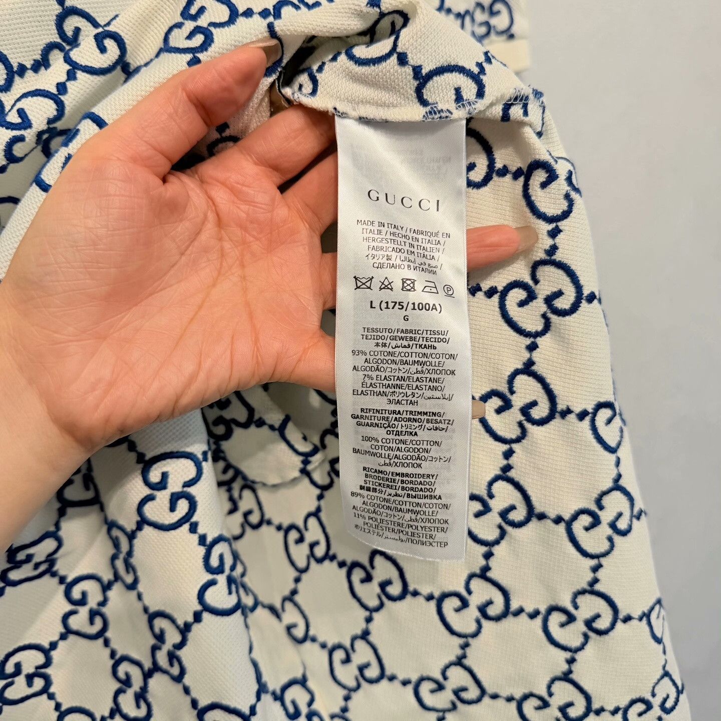 Gucci Gucci GG Monogram Polo Shirt Size L Size US L / EU 52-54 / 3 - 5 Thumbnail