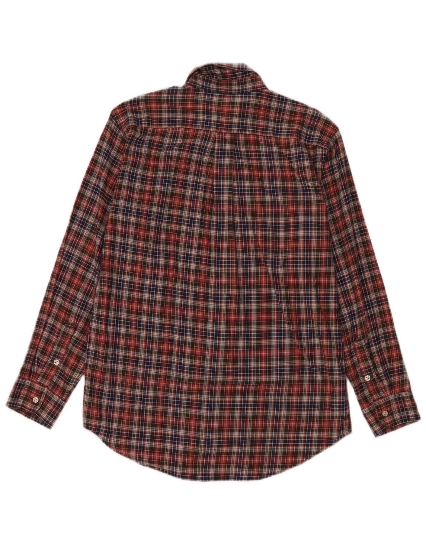 Ralph Lauren Boys Flannel Shirt 15-16 Years XL Red Check Cotton Size ONE SIZE - 2 Thumbnail