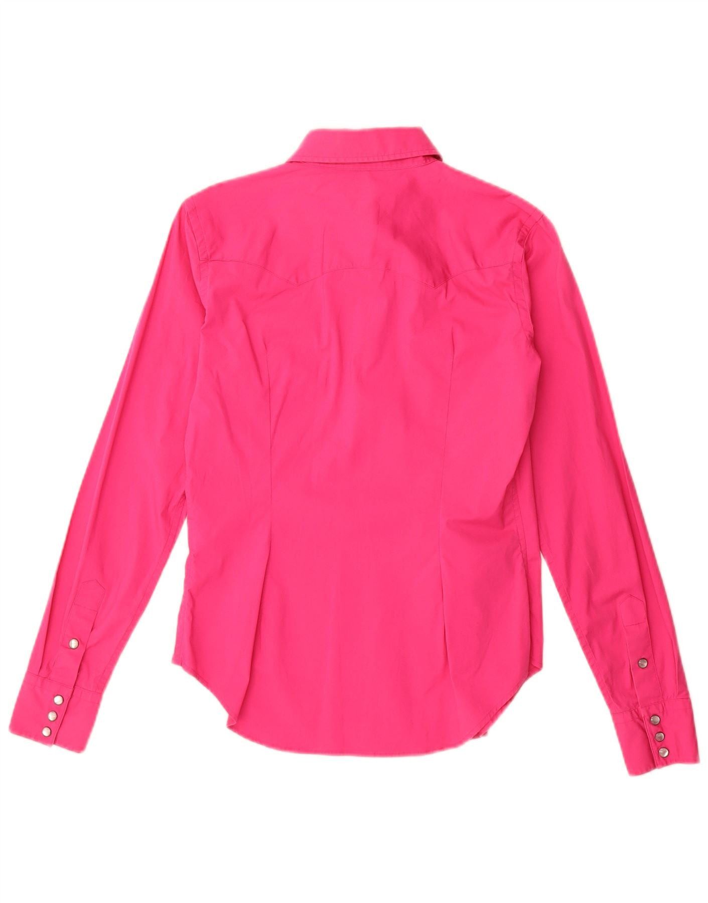 Ralph Lauren Womens Slim Fit Shirt US 4 Small Pink Size XS / US 0-2 / IT 36-38 - 2 Thumbnail