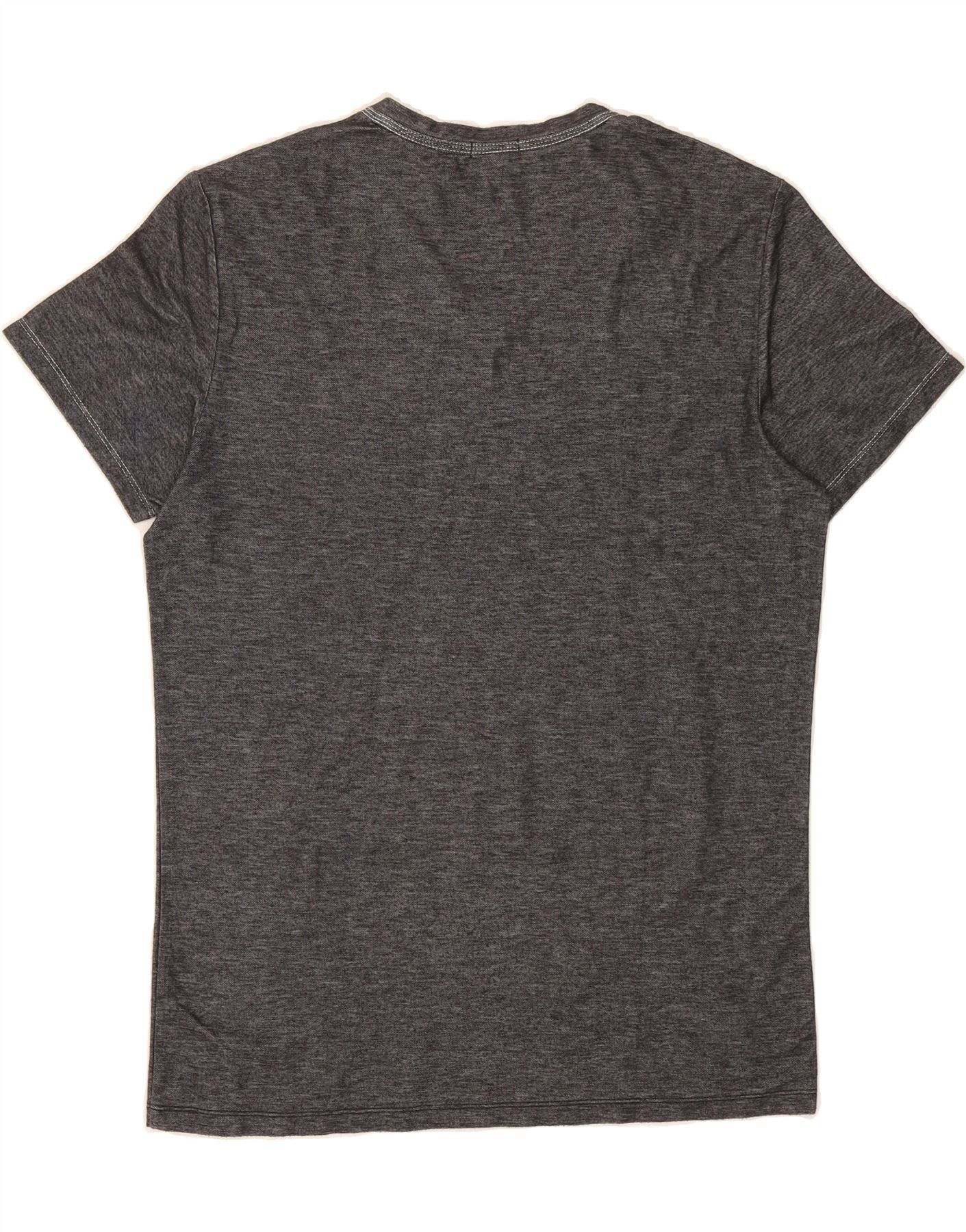 Diesel Mens Extra Slim T-Shirt Top XL Grey Flecked Polyester Size US XL / EU 56 / 4 - 2 Thumbnail