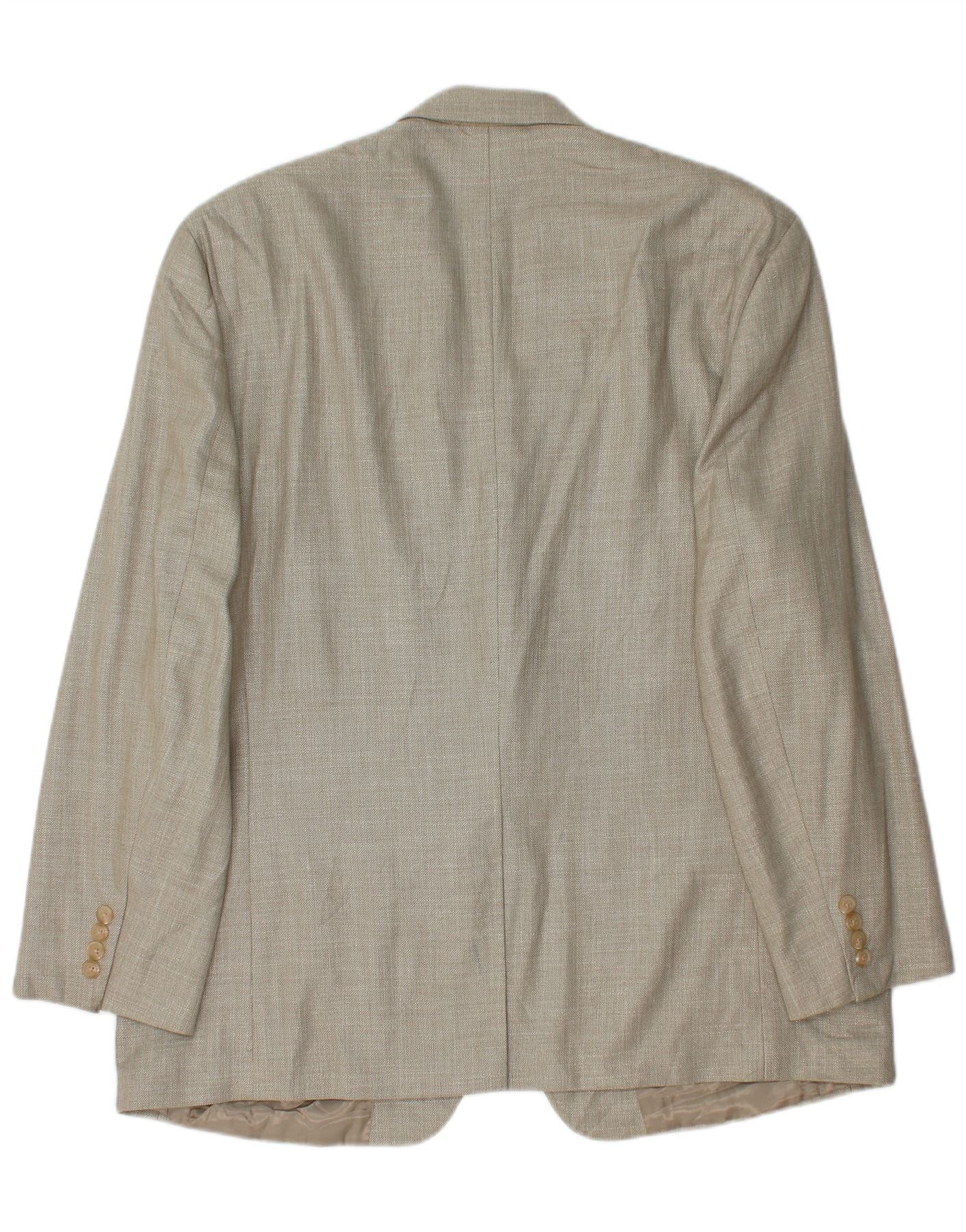 Ralph Lauren Mens 2 Button Blazer Jacket UK 46 2XL Grey Polyester Size US XL / EU 56 / 4 - 2 Thumbnail