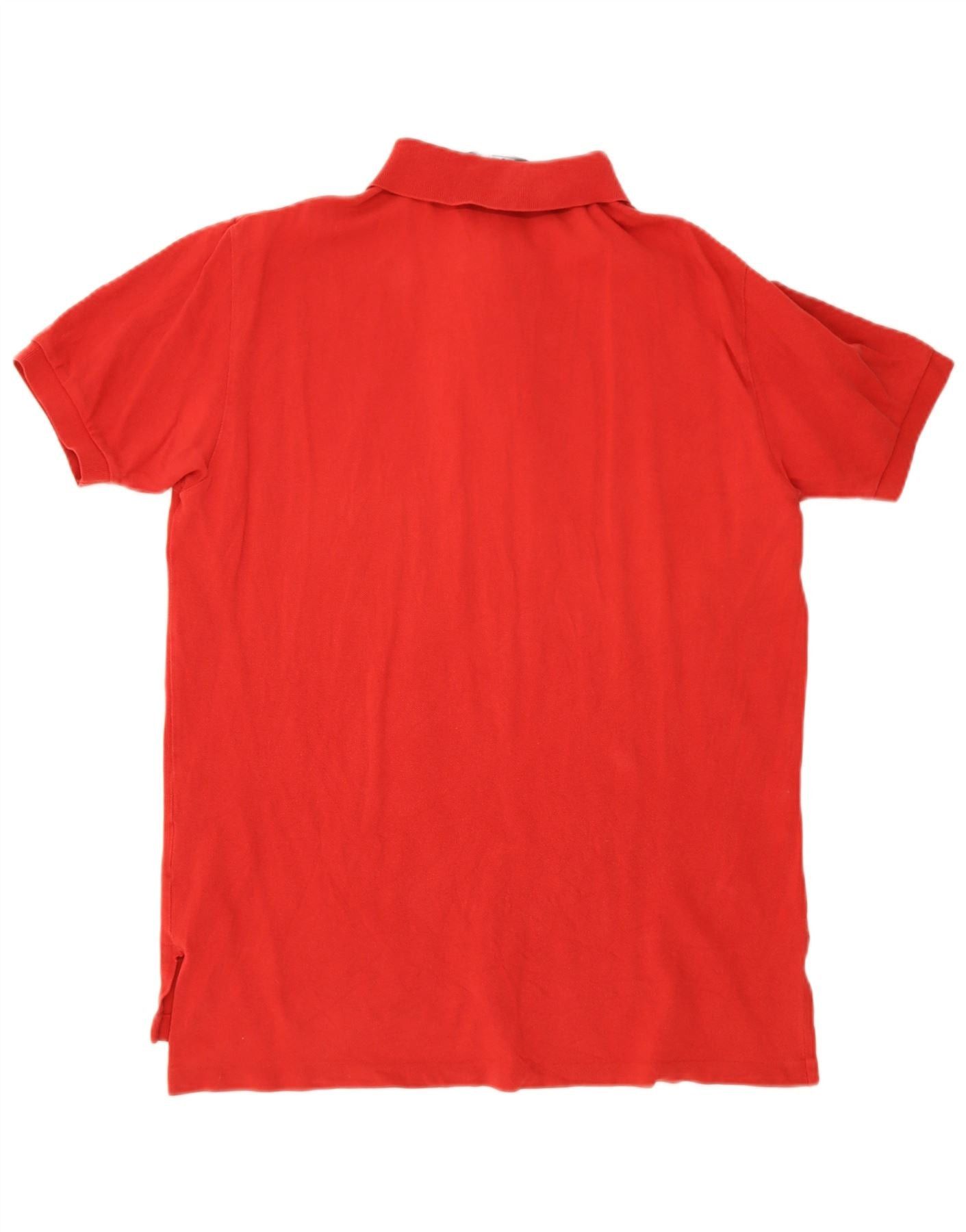 Ralph Lauren Mens Polo Shirt Large Red Cotton Size US M / EU 48-50 / 2 - 2 Thumbnail